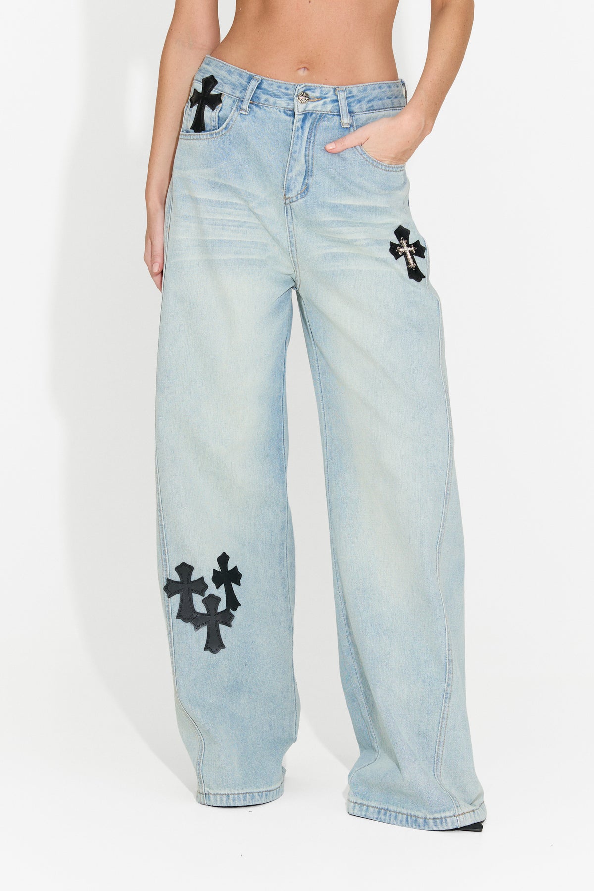 Blugi dama casual bleu Expira Bogas