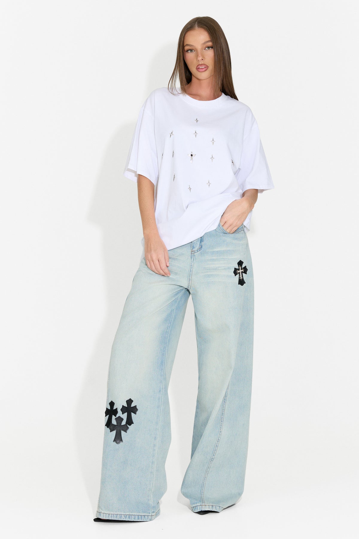 Blugi dama casual bleu Expira Bogas