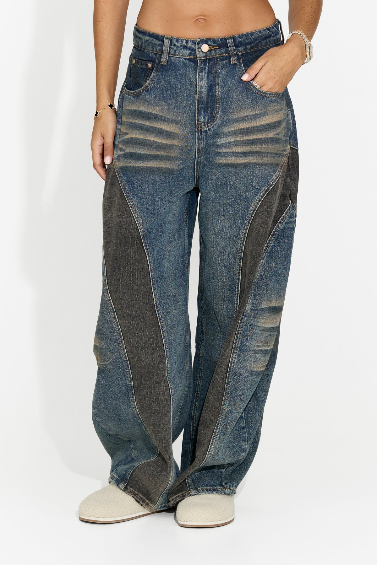 Blugi dama casual bleu Ghensa Bogas