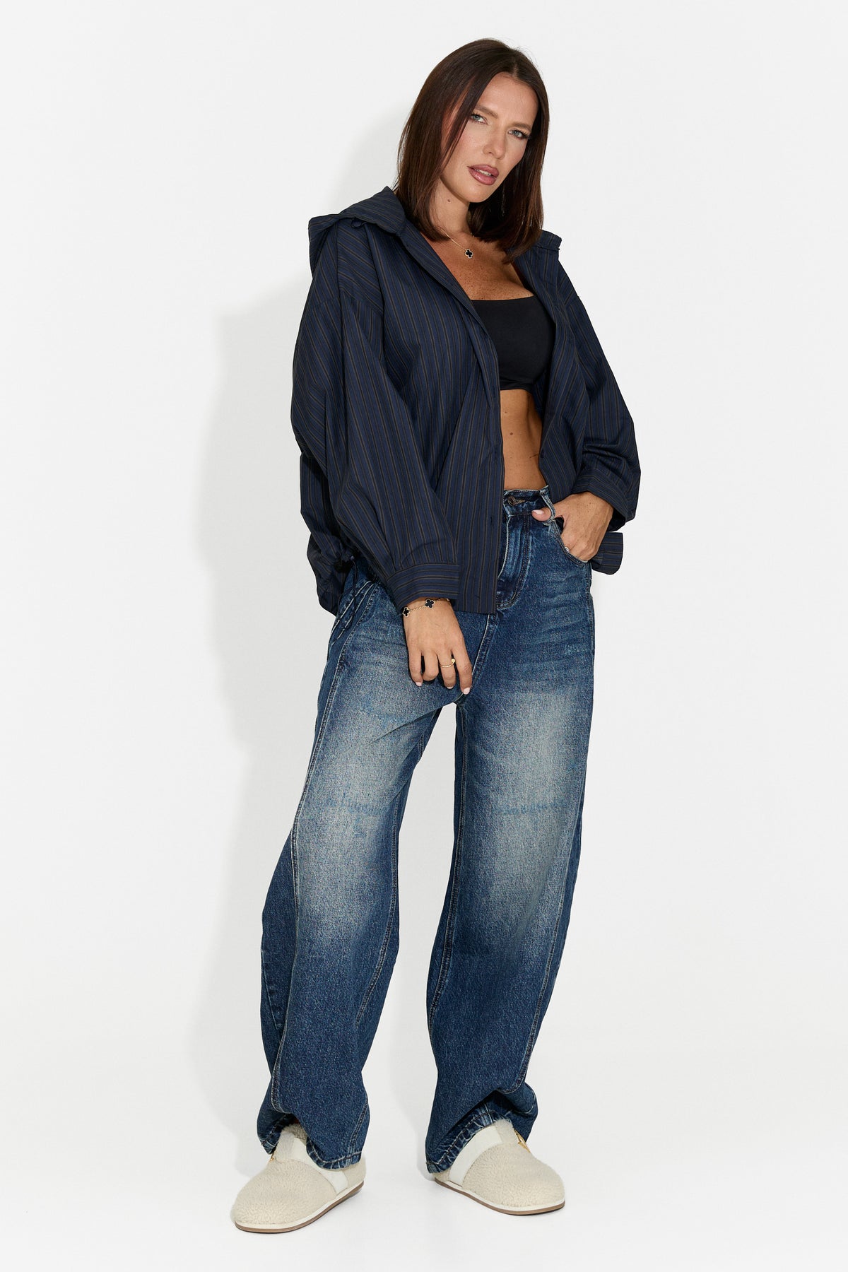 Blugi dama casual bleu Larivore Bogas
