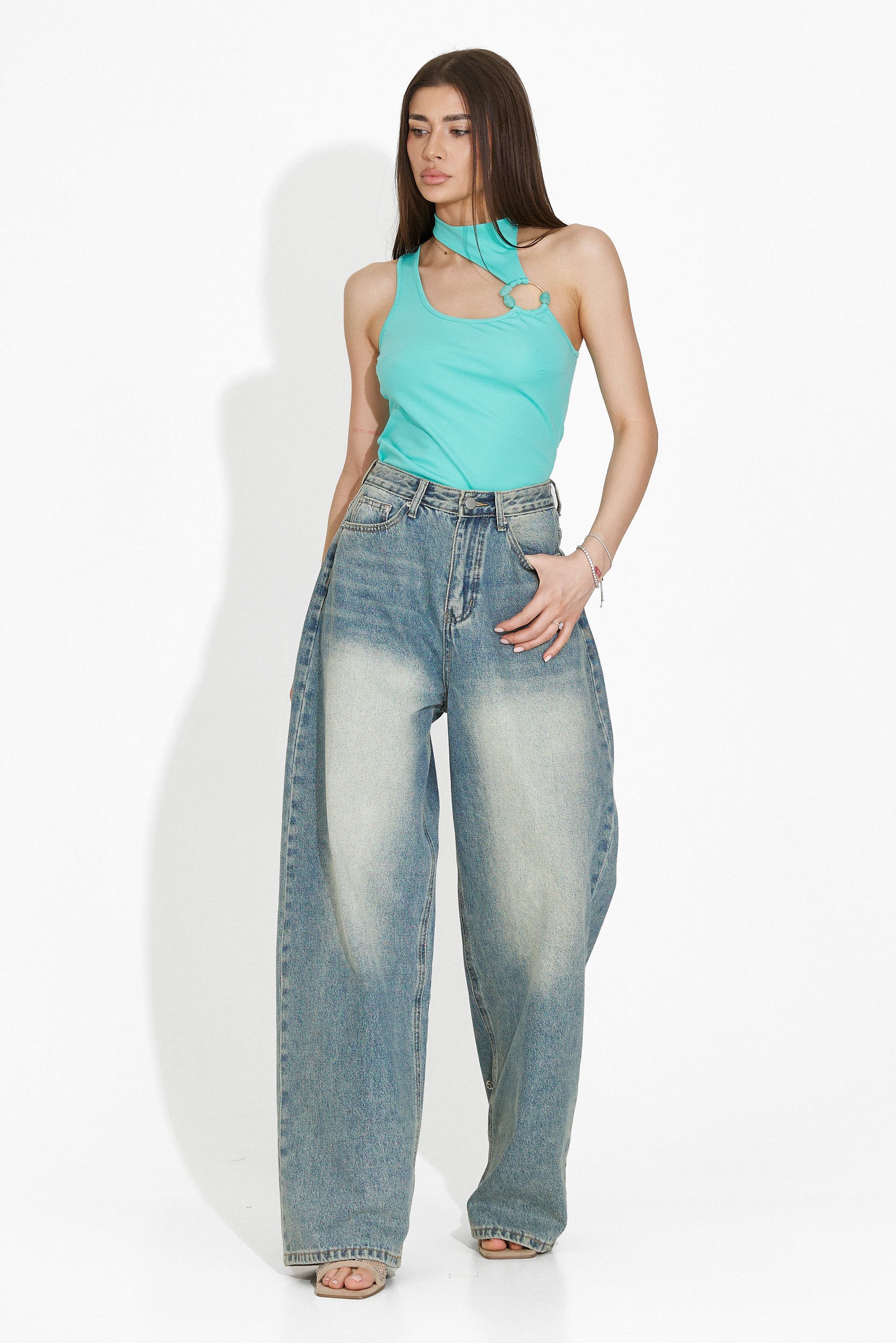 Blugi dama casual bleu Lizeth Bogas