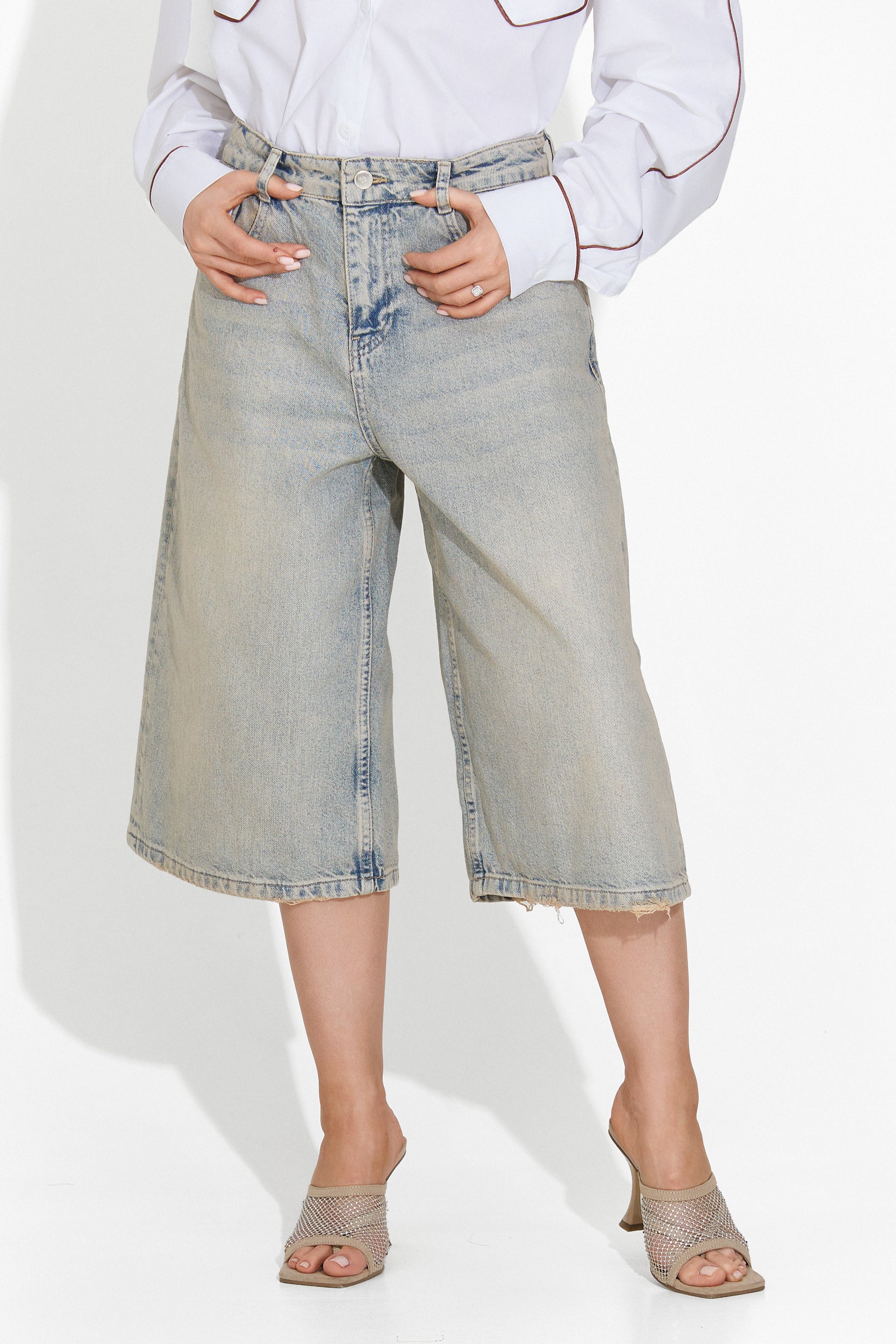 Blugi dama casual bleu Louela Bogas