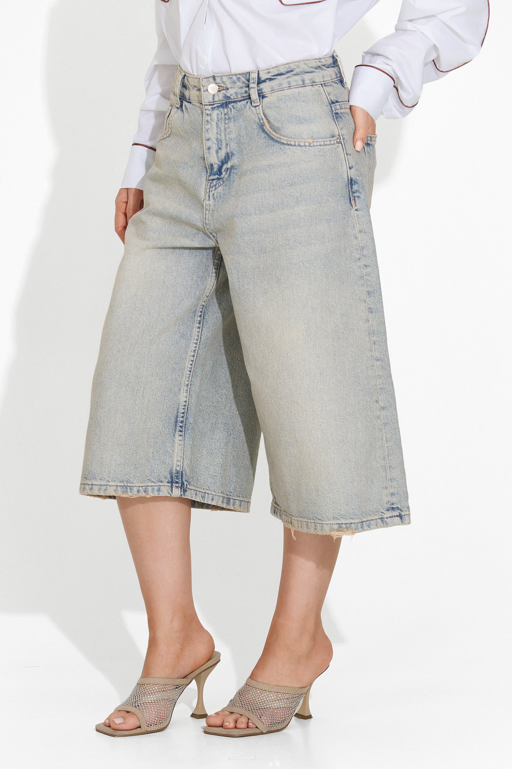 Blugi dama casual bleu Louela Bogas