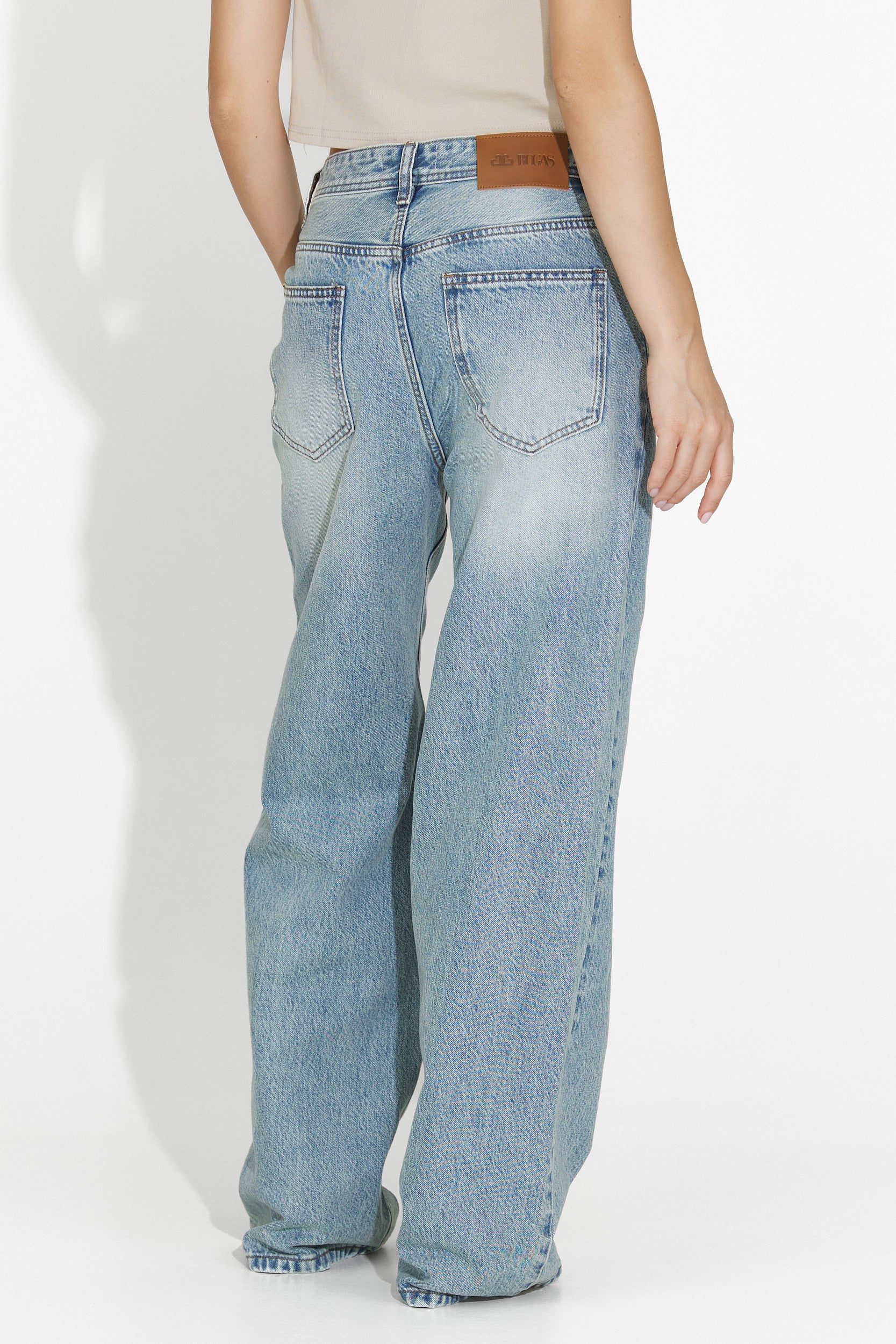 Blugi dama casual bleu Luma Bogas