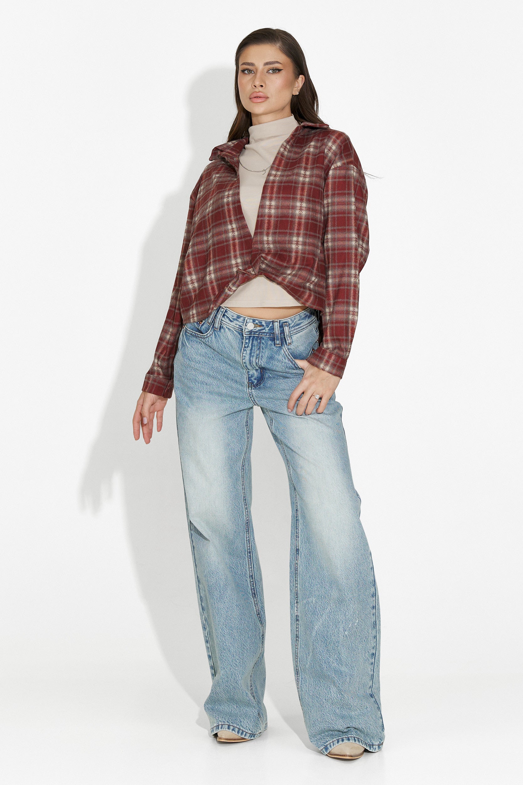 Blugi dama casual bleu Luma Bogas