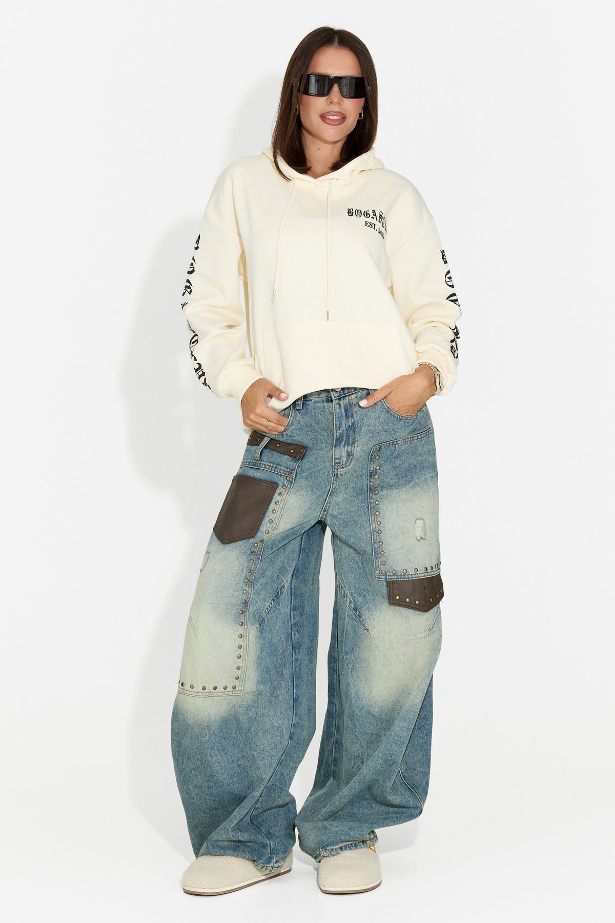Blugi dama casual bleu Porsena Bogas