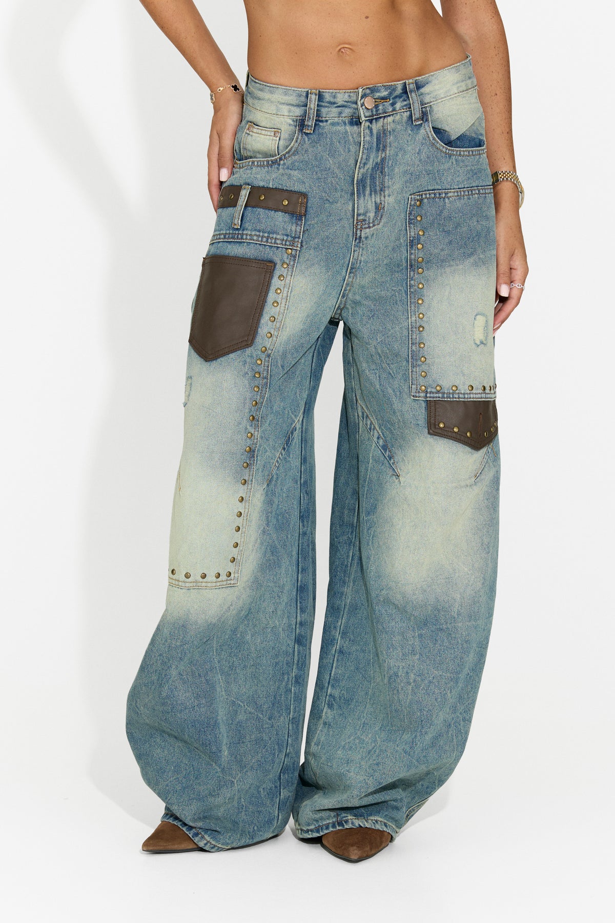 Blugi dama casual bleu Porsena Bogas, imaginea 12 din 12