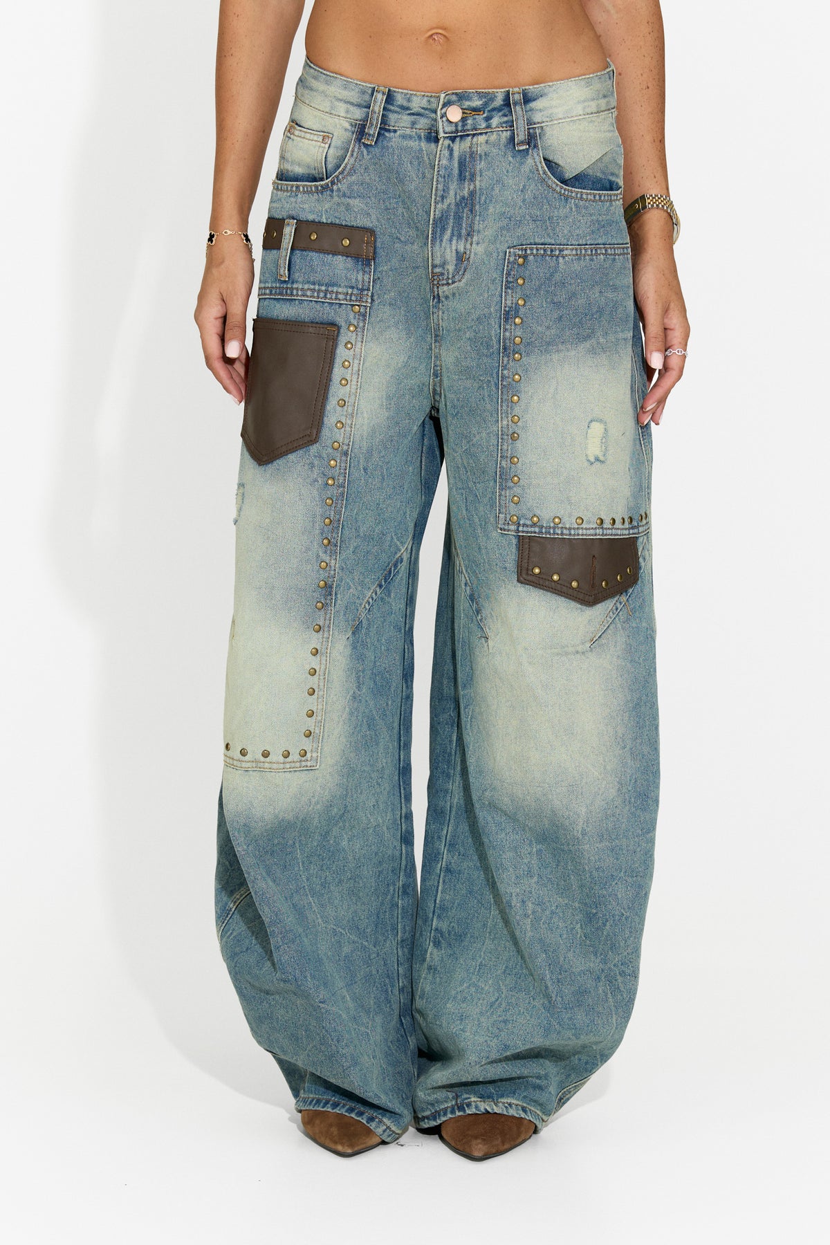 Blugi dama casual bleu Porsena Bogas, imaginea 2 din 12