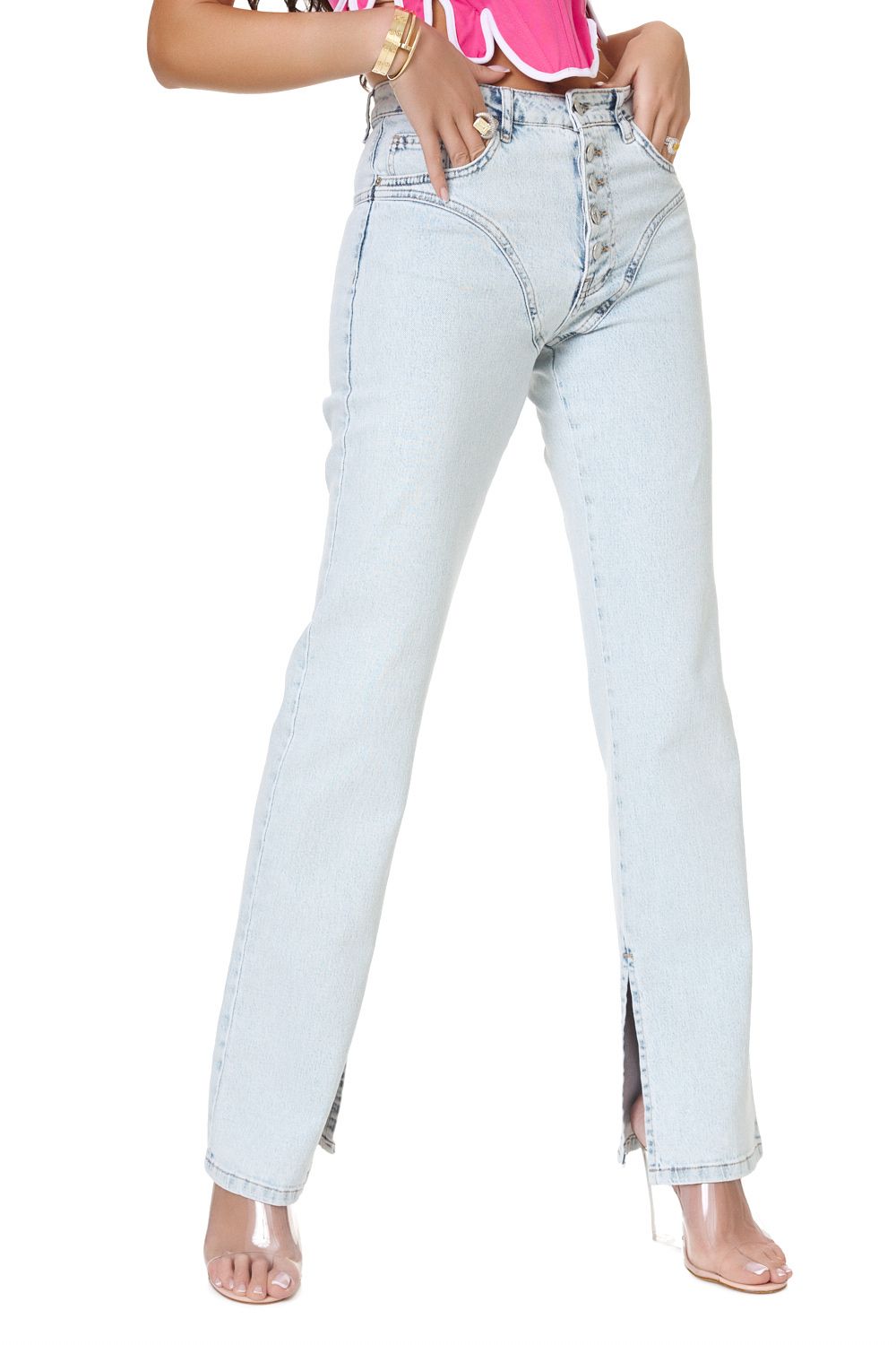 Blugi dama casual bleu Quinis Bogas