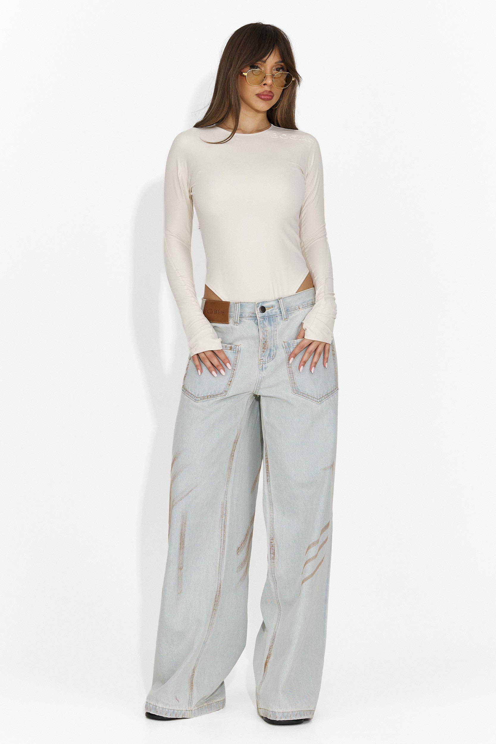 Blugi dama casual bleu Taby Bogas