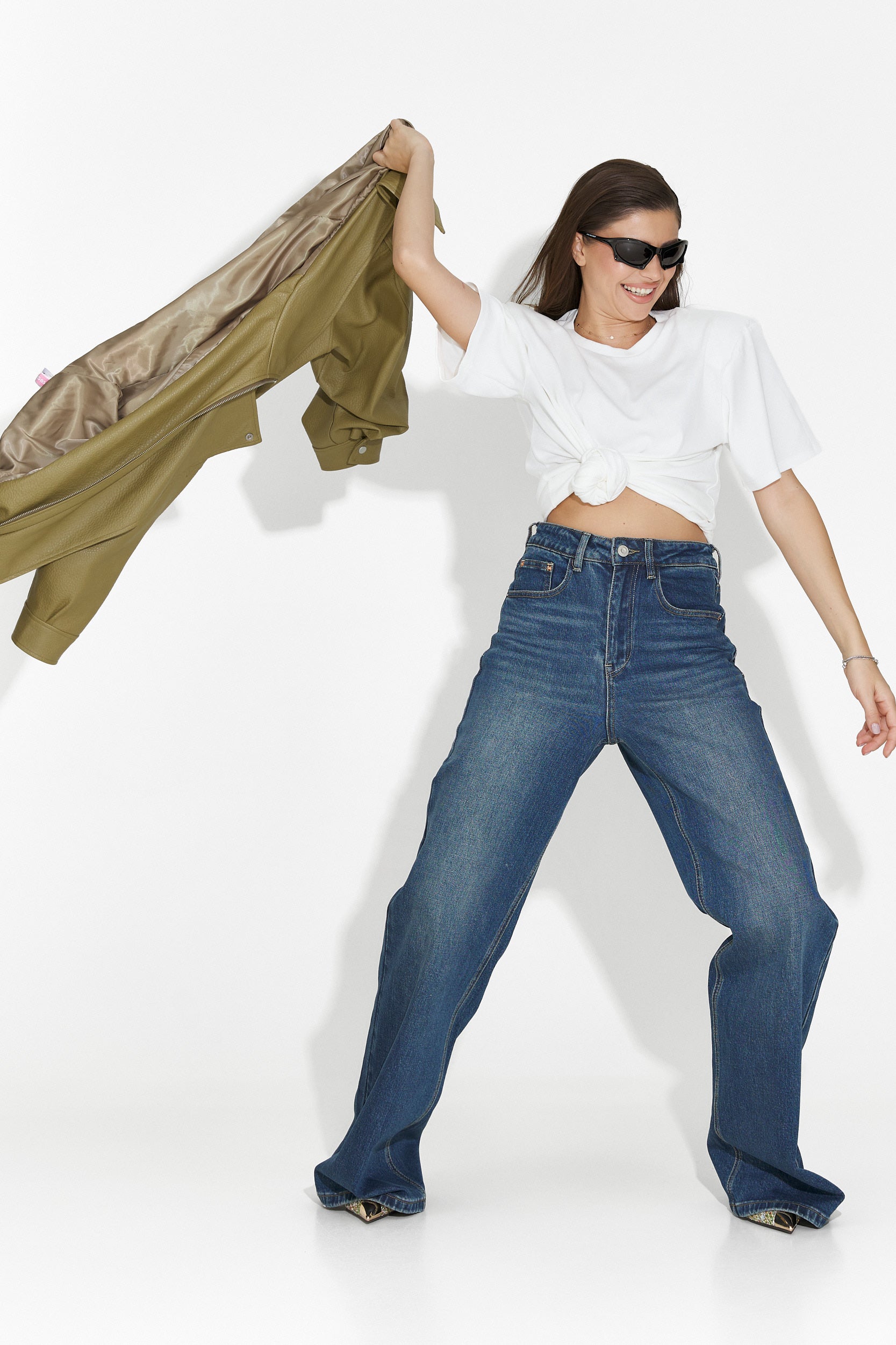 Blugi dama casual bleumarin Liorena Bogas