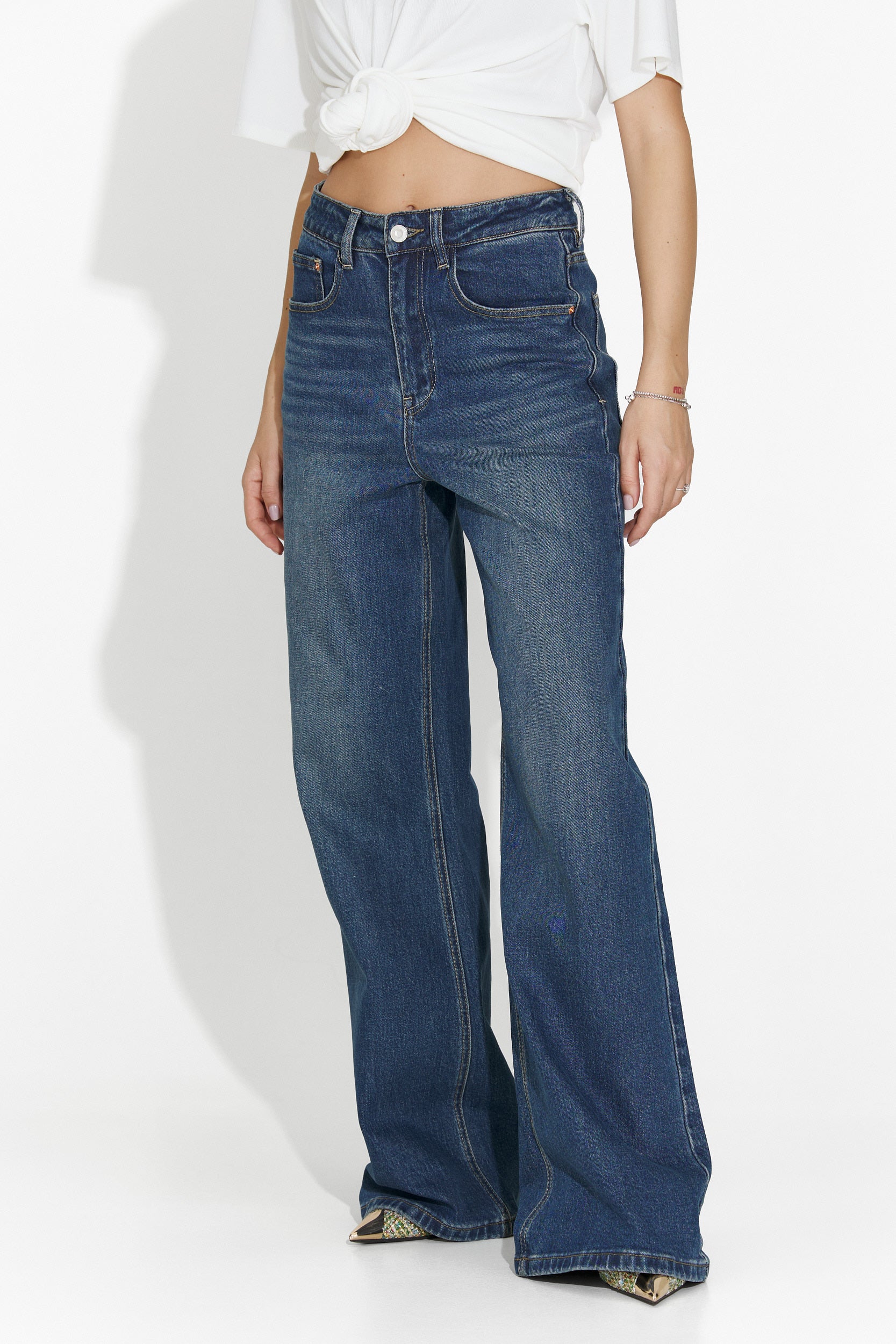 Blugi dama casual bleumarin Liorena Bogas