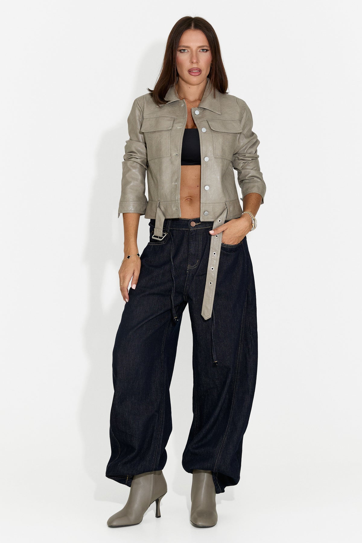 Blugi dama casual bleumarin Lneyoria Bogas
