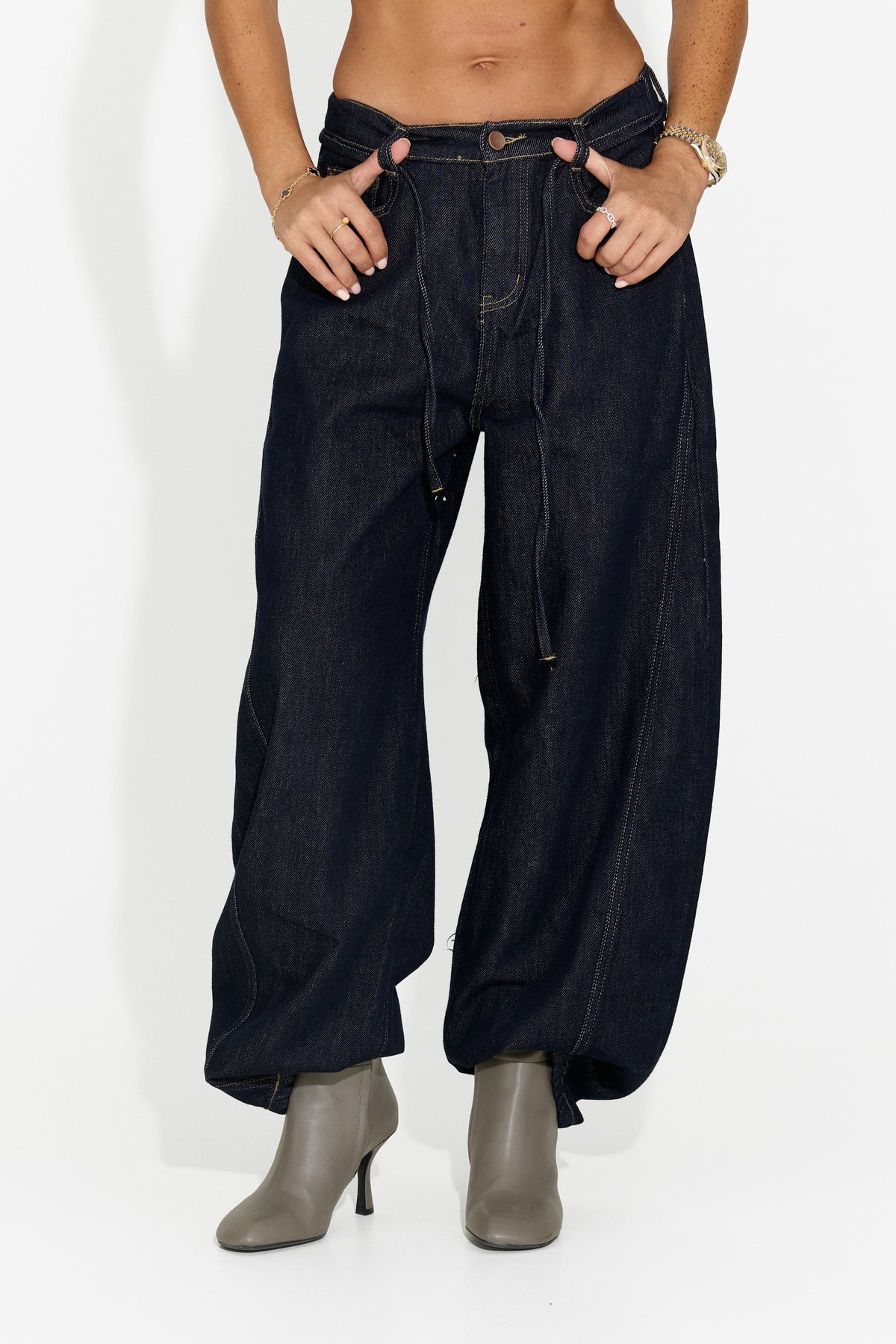 Blugi dama casual bleumarin Lneyoria Bogas