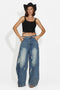 Blugi dama casual bleumarin Renelia Bogas