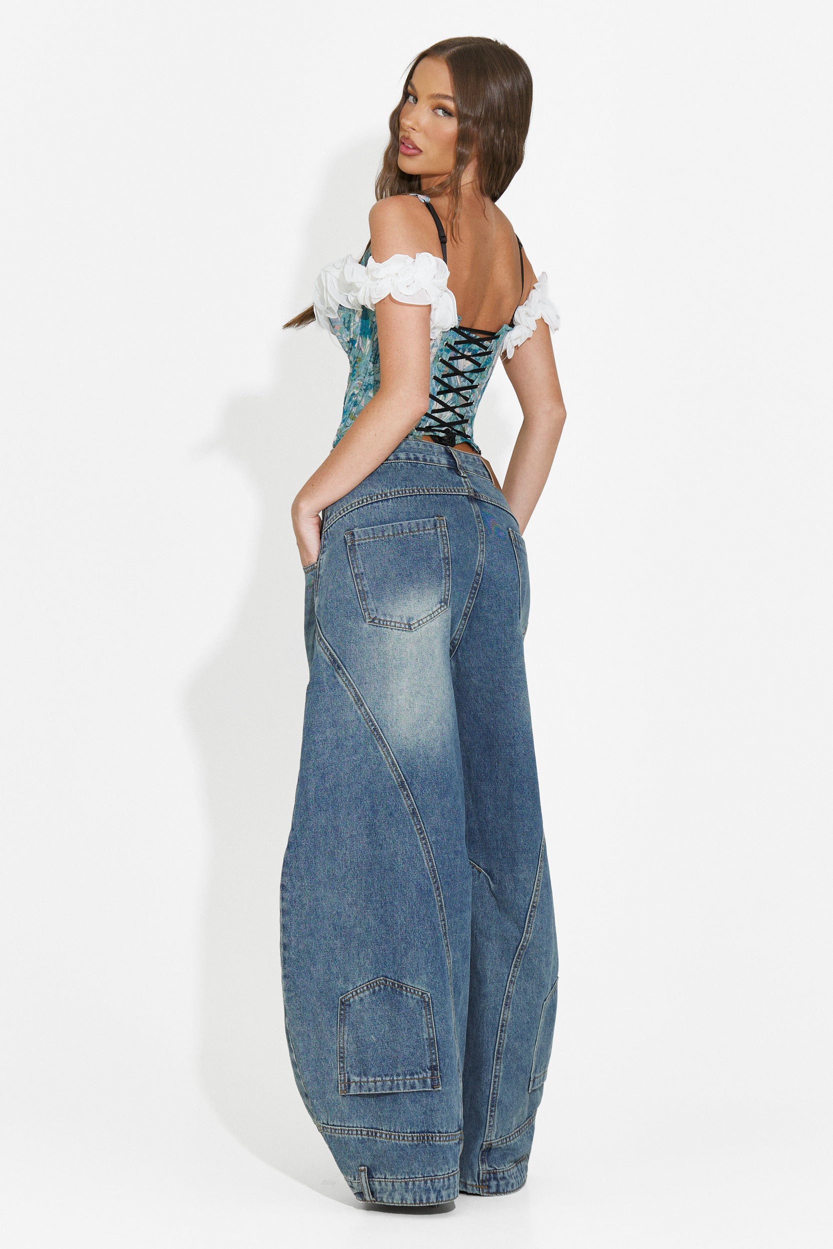 Blugi dama casual bleumarin Renelia Bogas
