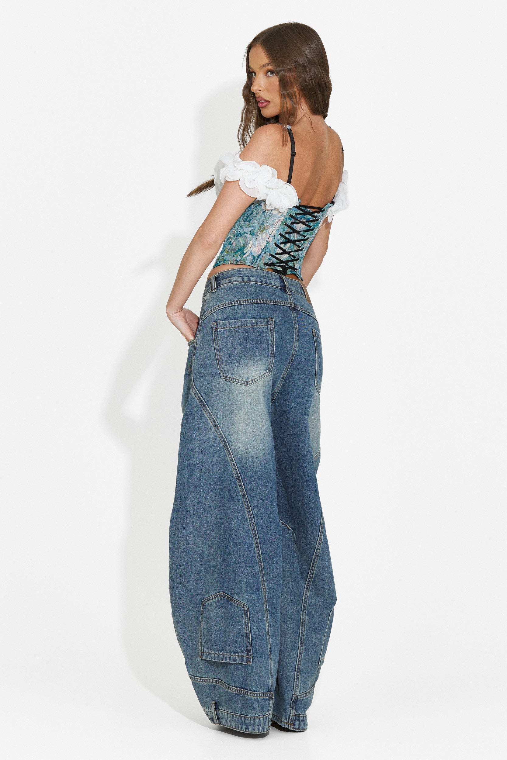 Blugi dama casual bleumarin Renelia Bogas