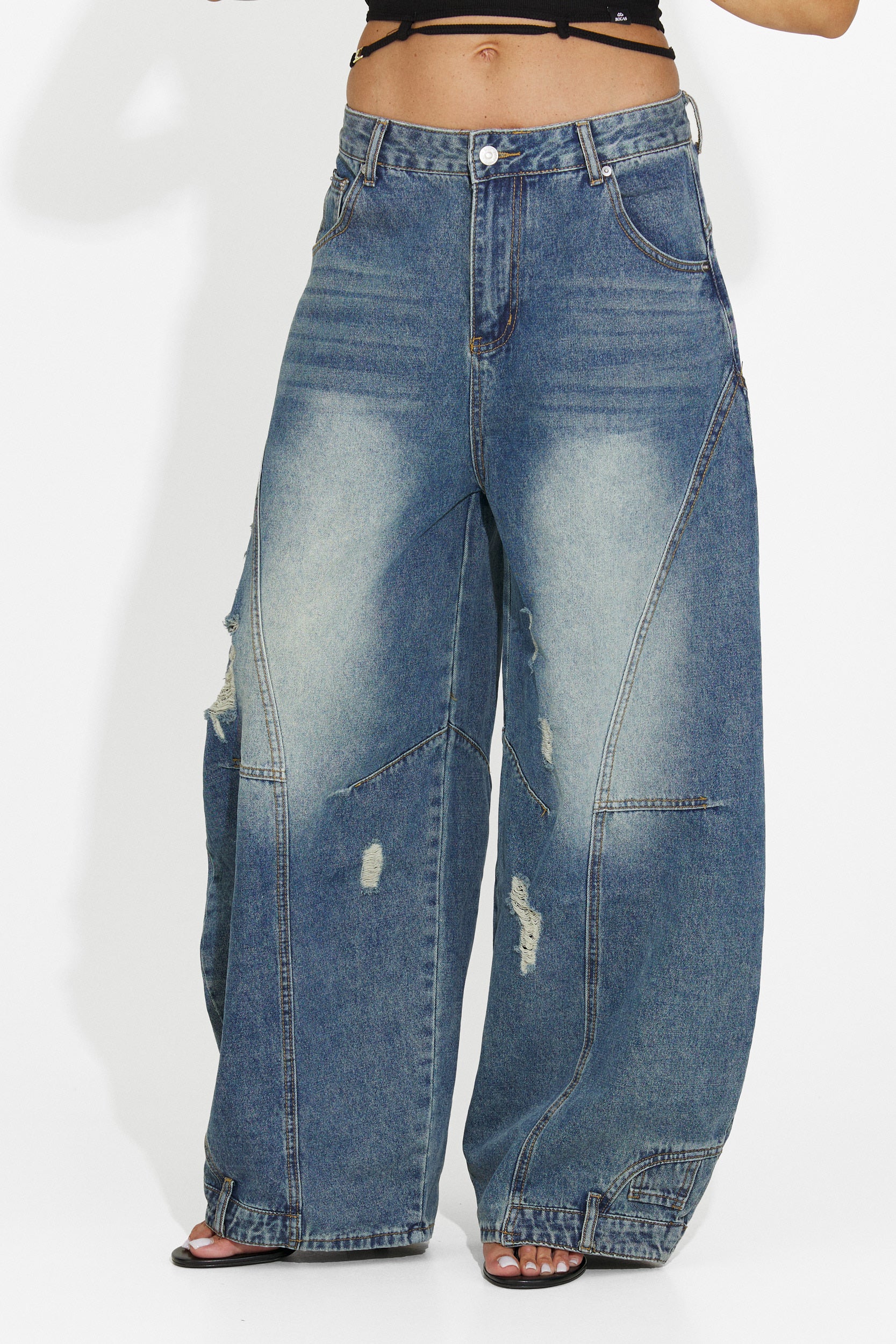Blugi dama casual bleumarin Renelia Bogas