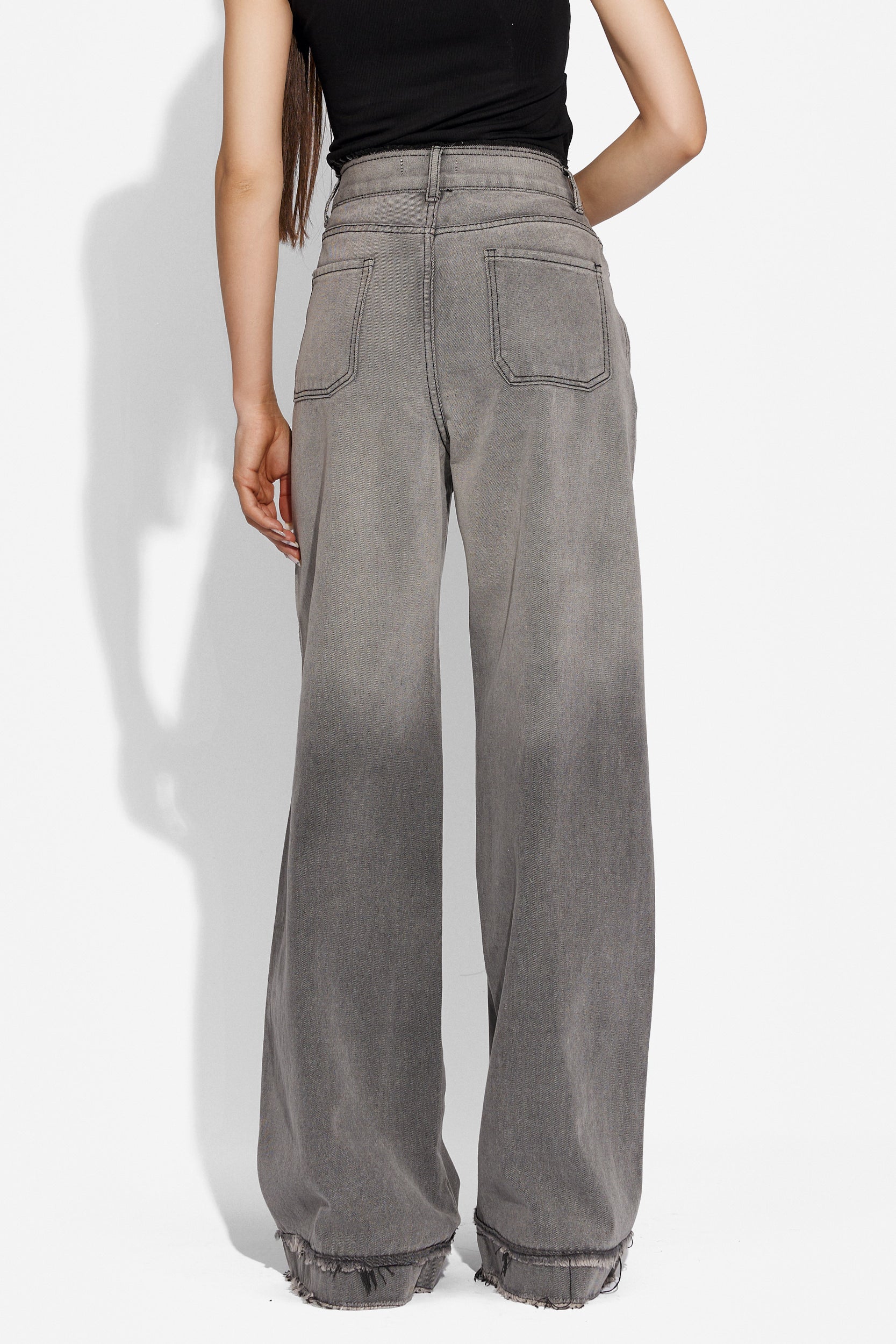 Ladies casual grey Unsamy Bogas jeans