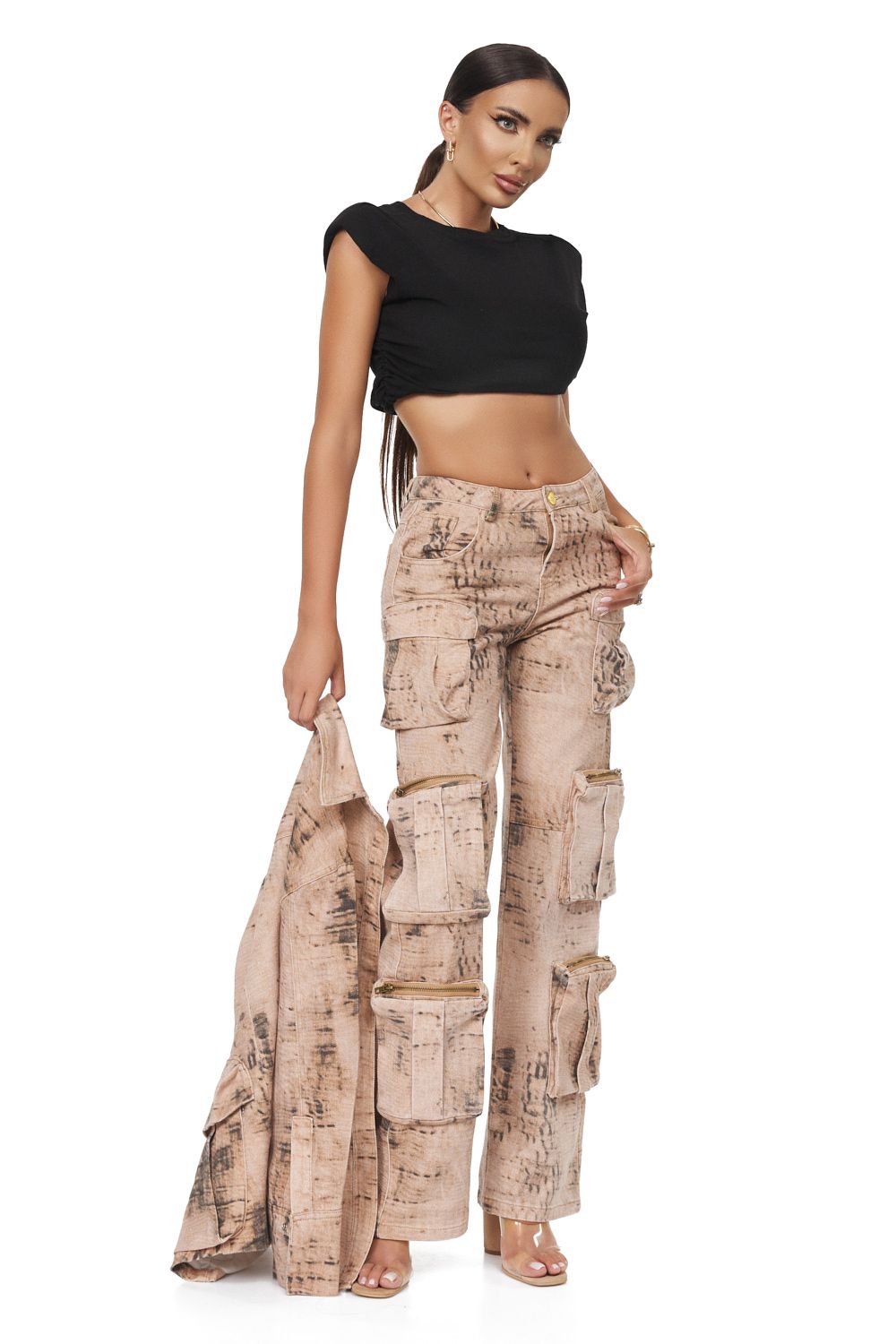 Ladies' casual brown Berias Bogas jeans