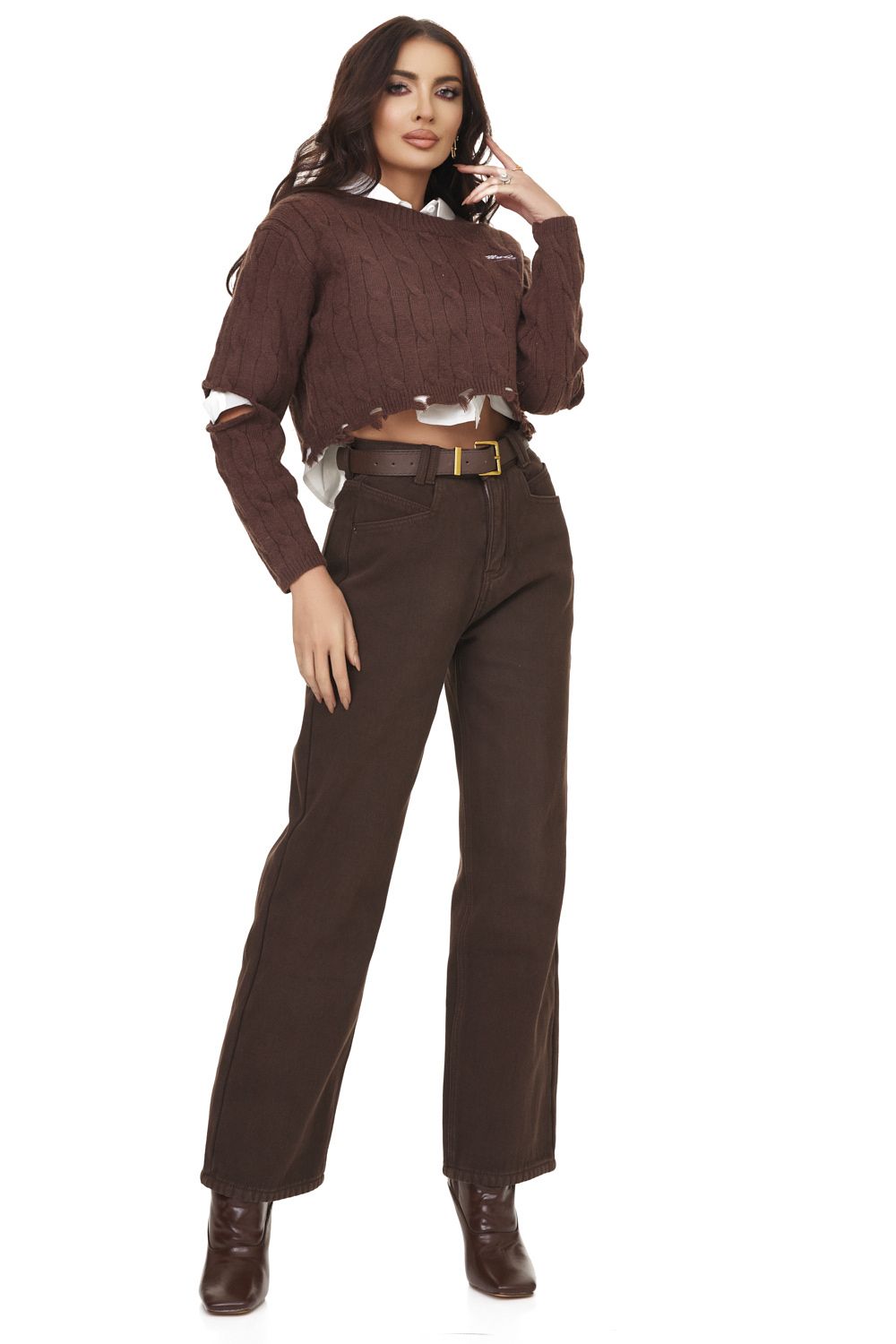 Blugi dama casual maro Regely Bogas