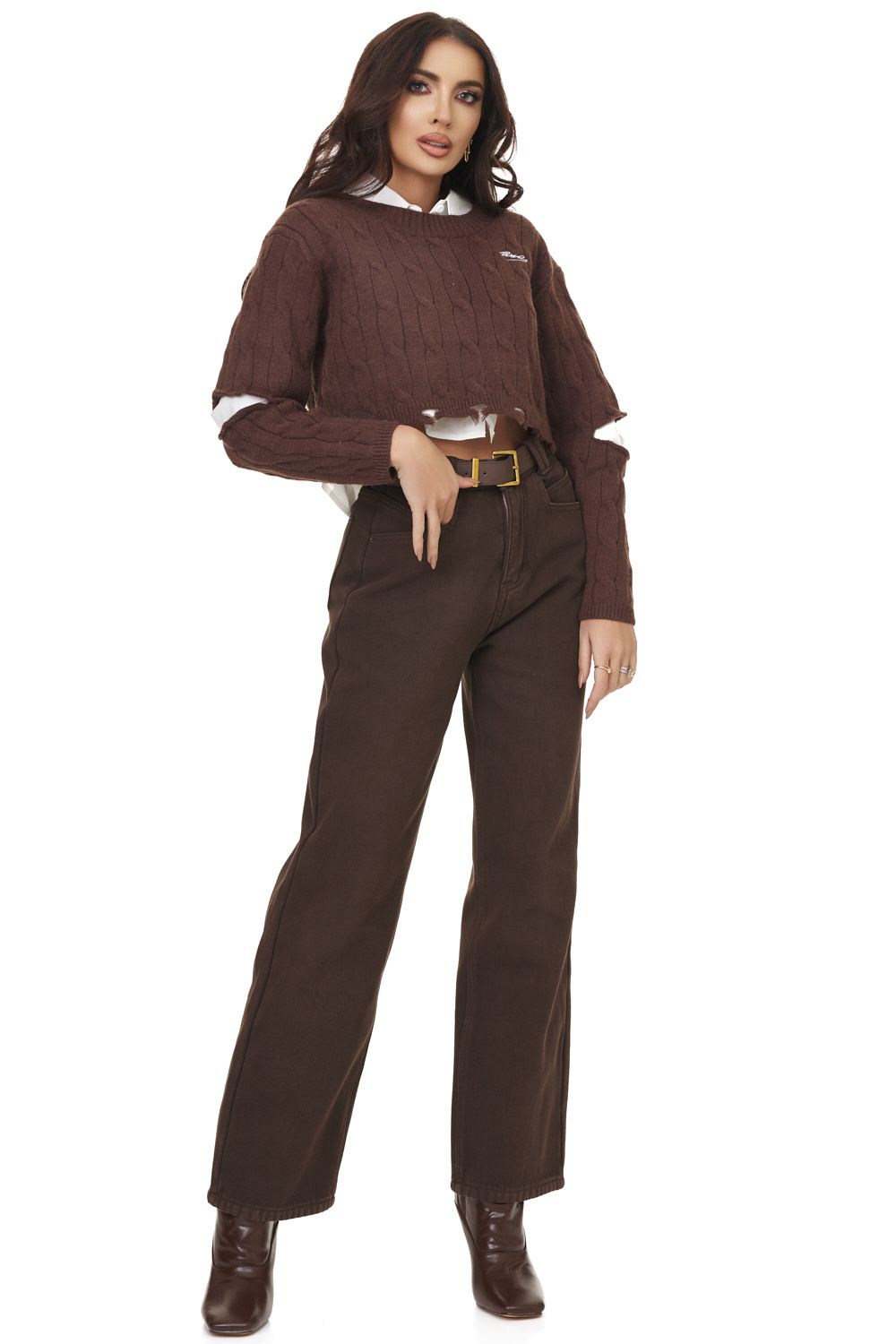 Blugi dama casual maro Regely Bogas
