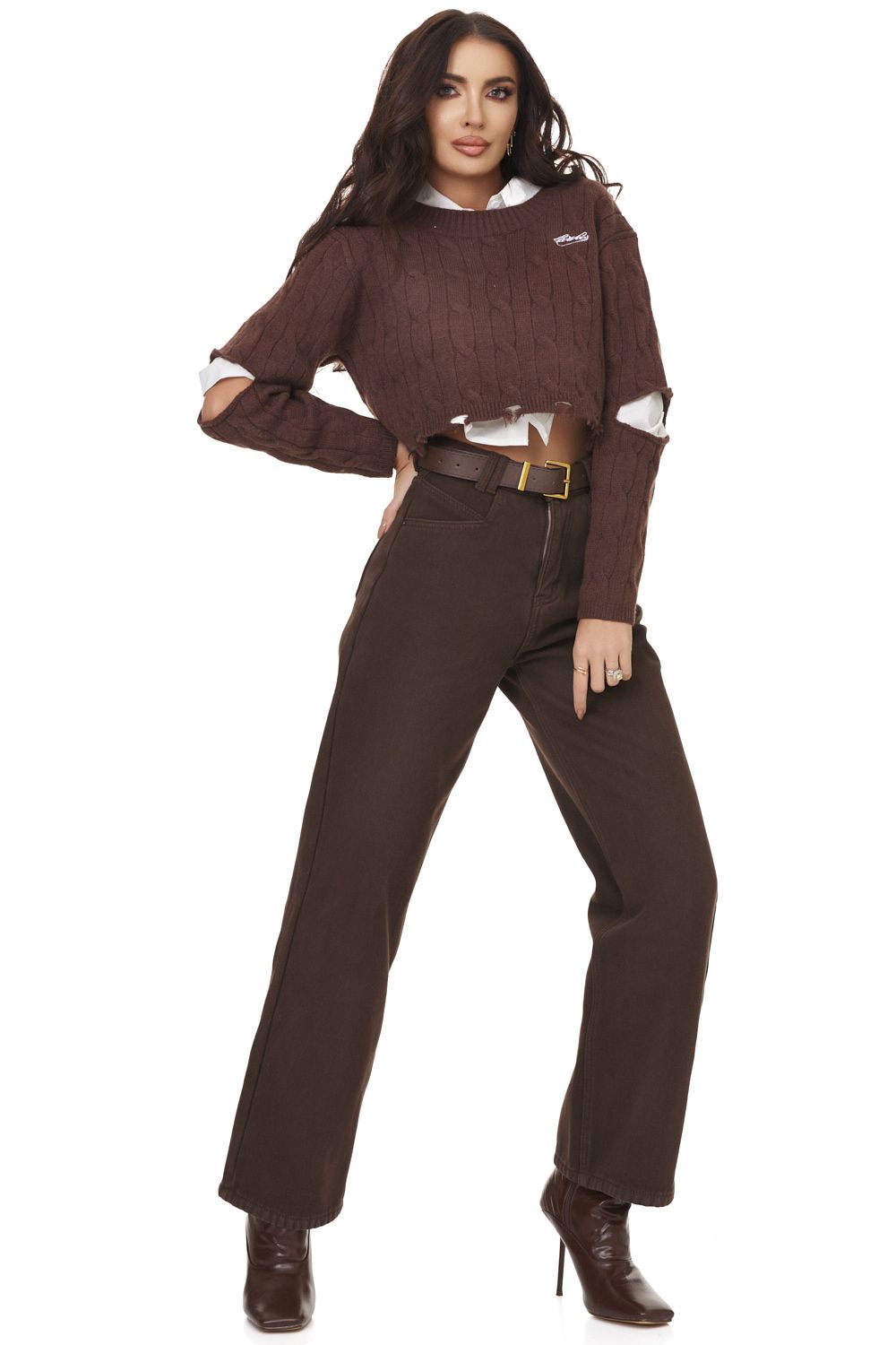 Blugi dama casual maro Regely Bogas