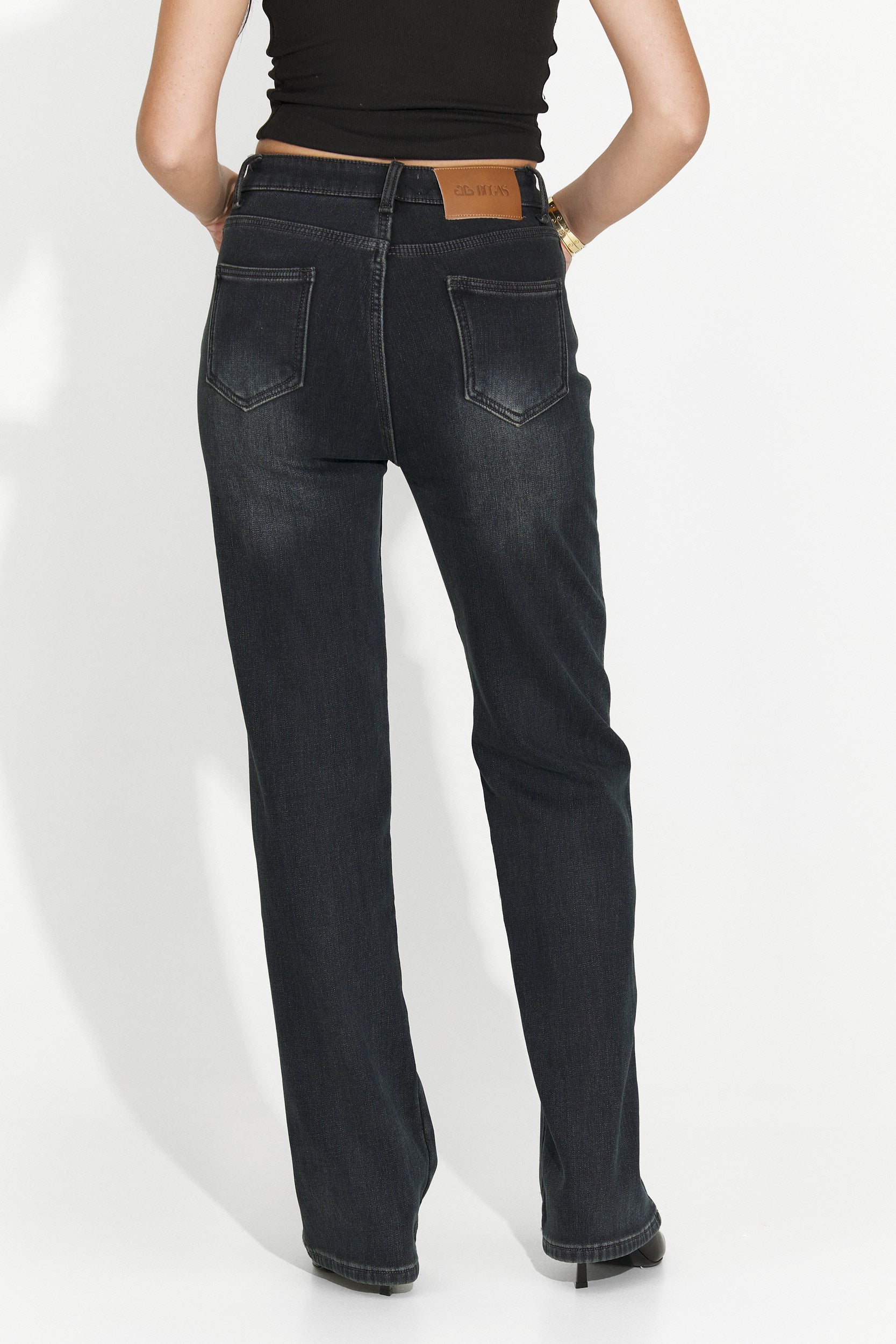 Women's casual black jeans Brisia Bogas