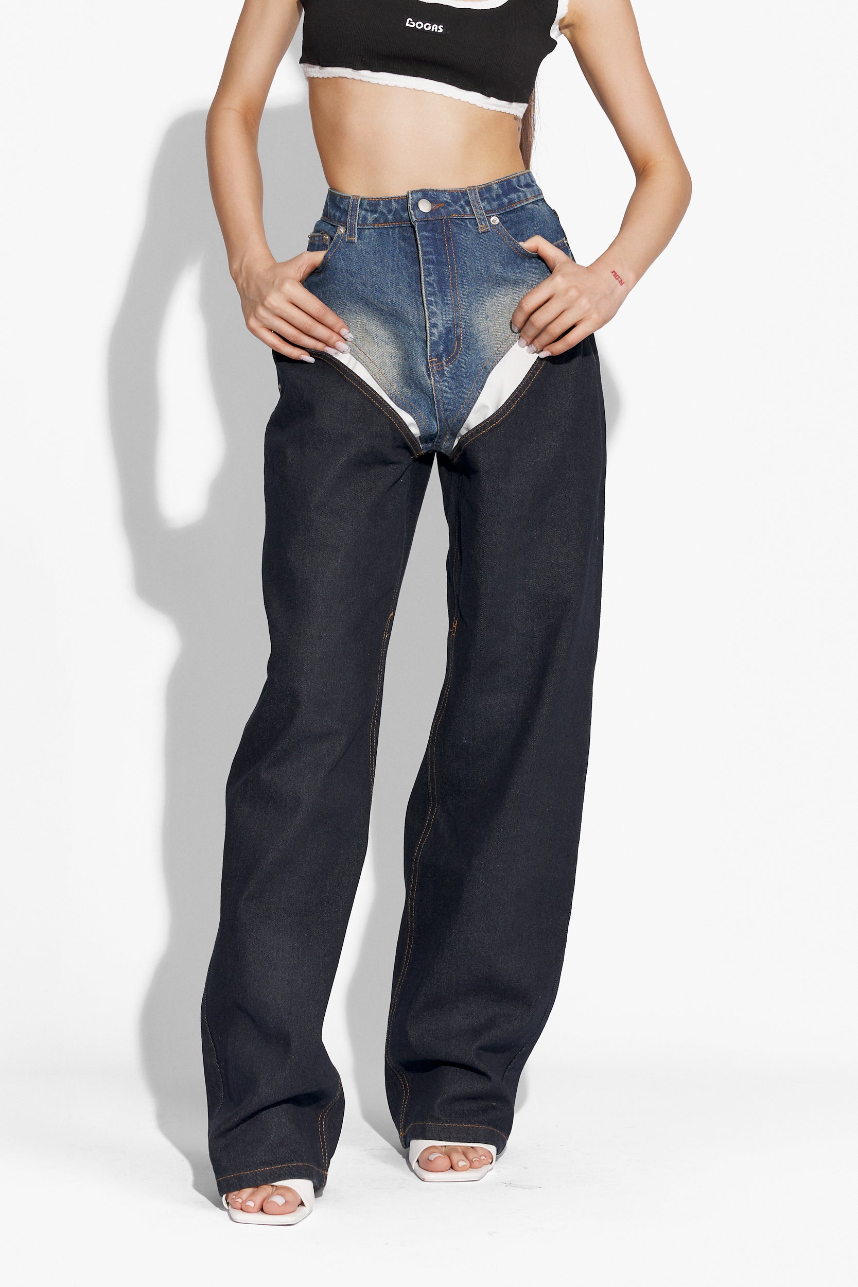 Cornely Bogas casual black ladies jeans