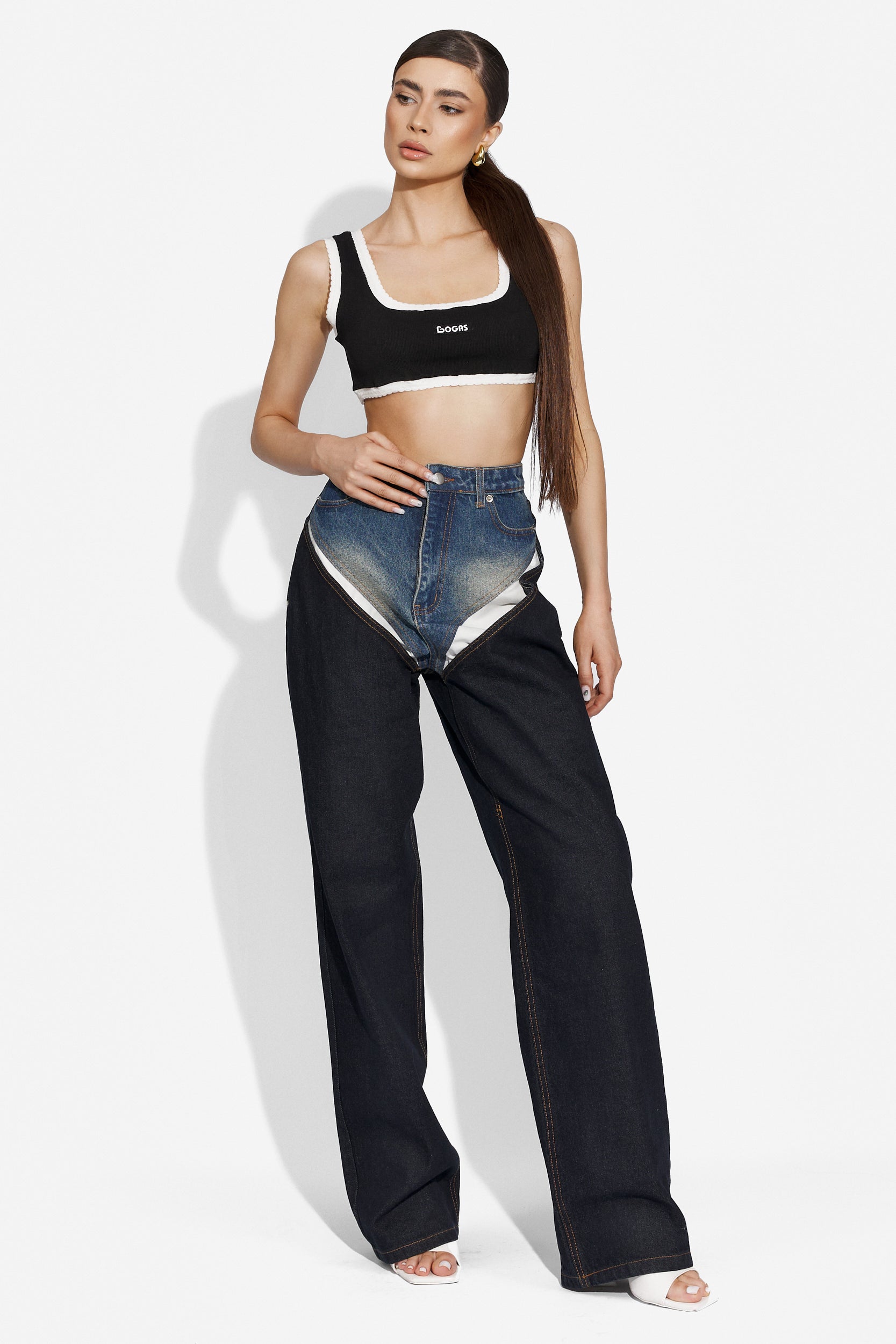 Cornely Bogas casual black ladies jeans