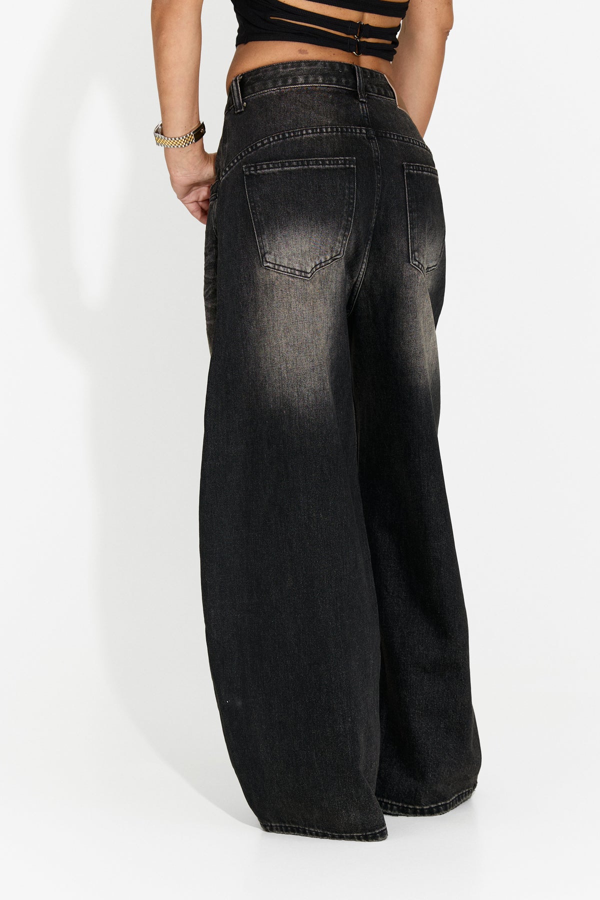 Blugi dama casual negru Lutroela Bogas