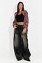 Blugi dama casual negru Lutroela Bogas