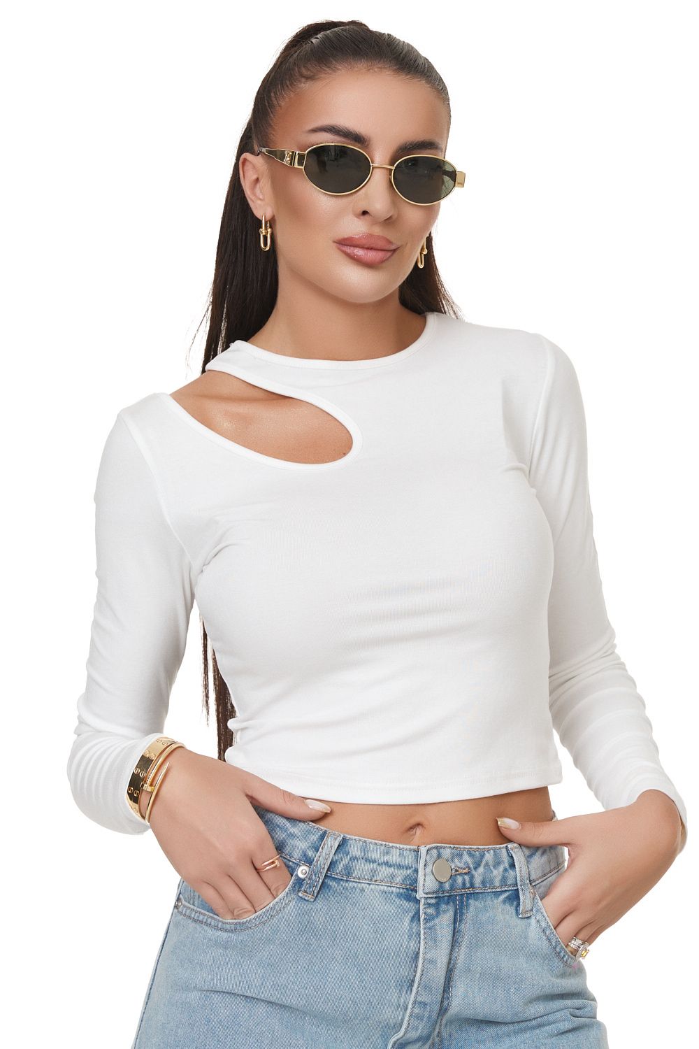 Ladies casual white blouse Celisia Bogas