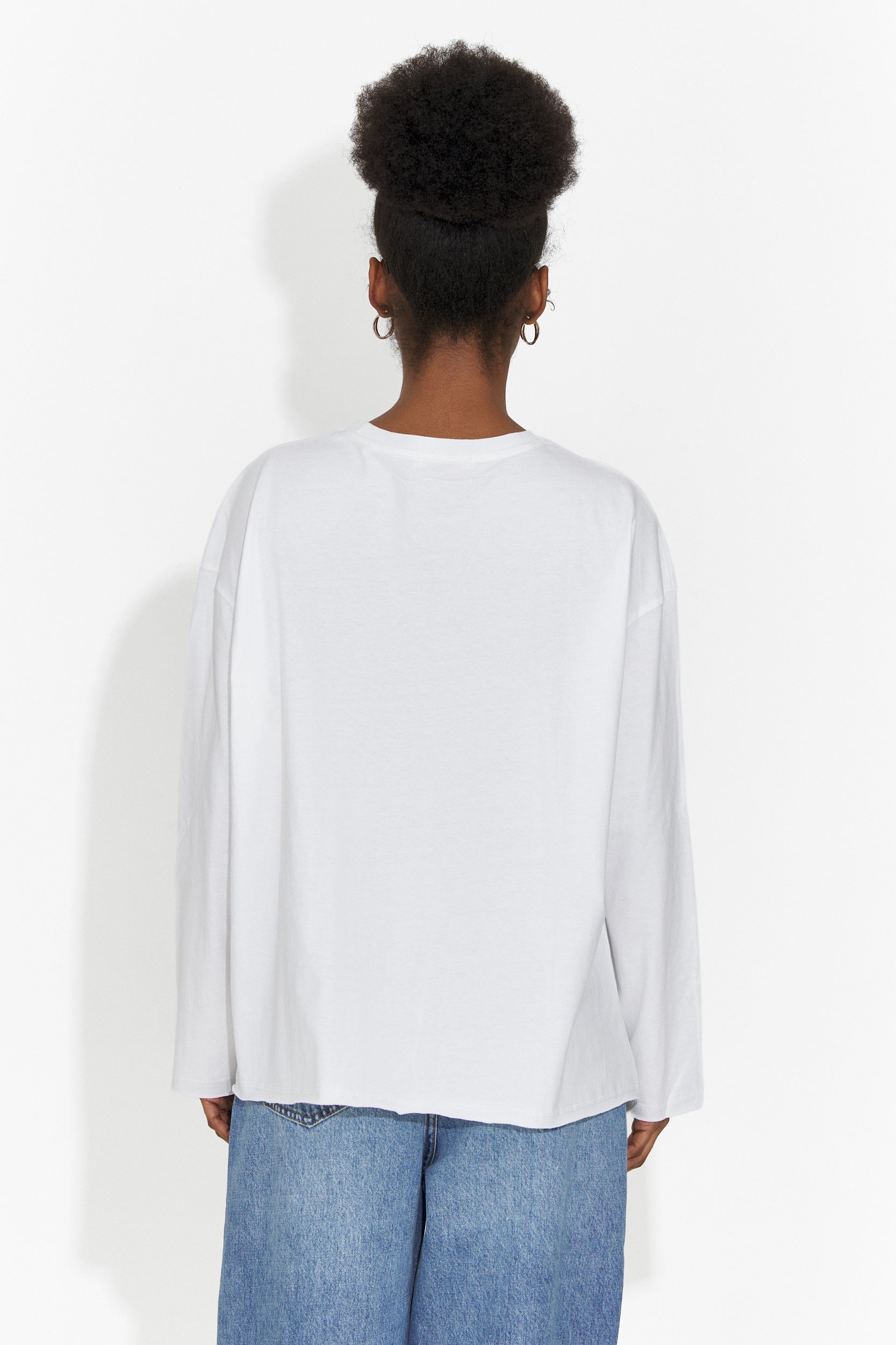 Bluza dama casual alba Chandana Bogas