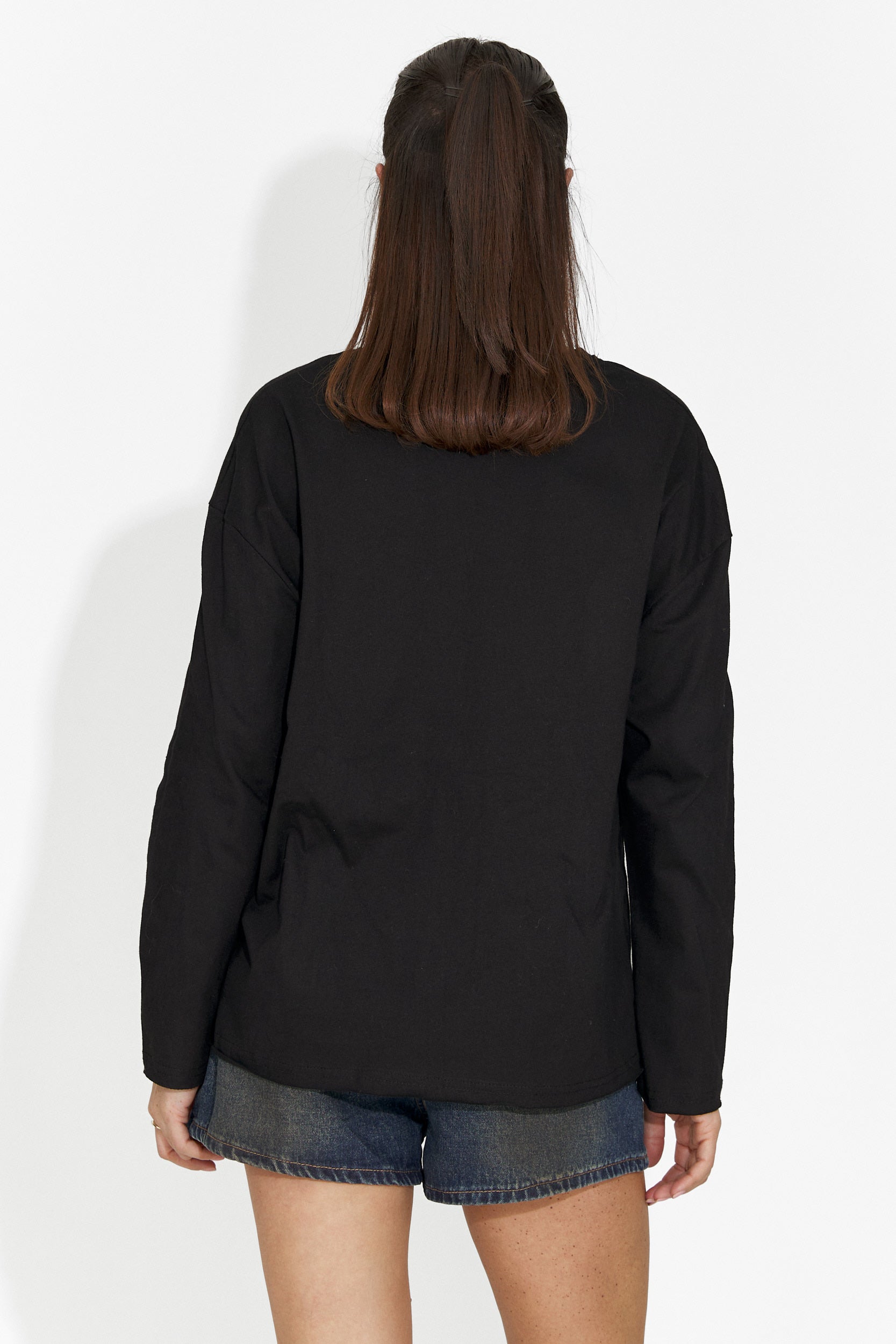 Bluza dama casual neagra Chandana Bogas