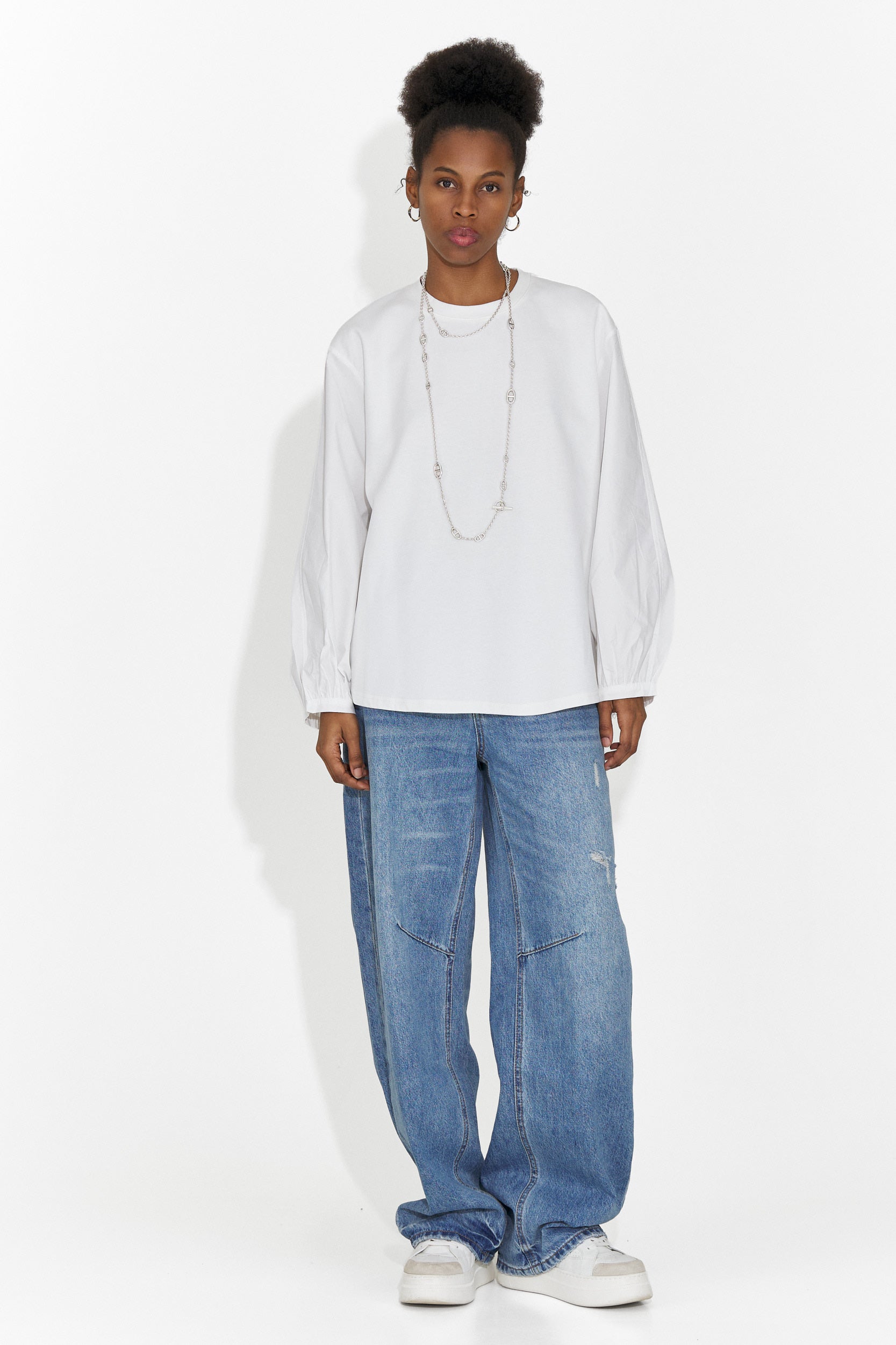 Bluza dama casual alba Sheiva Bogas