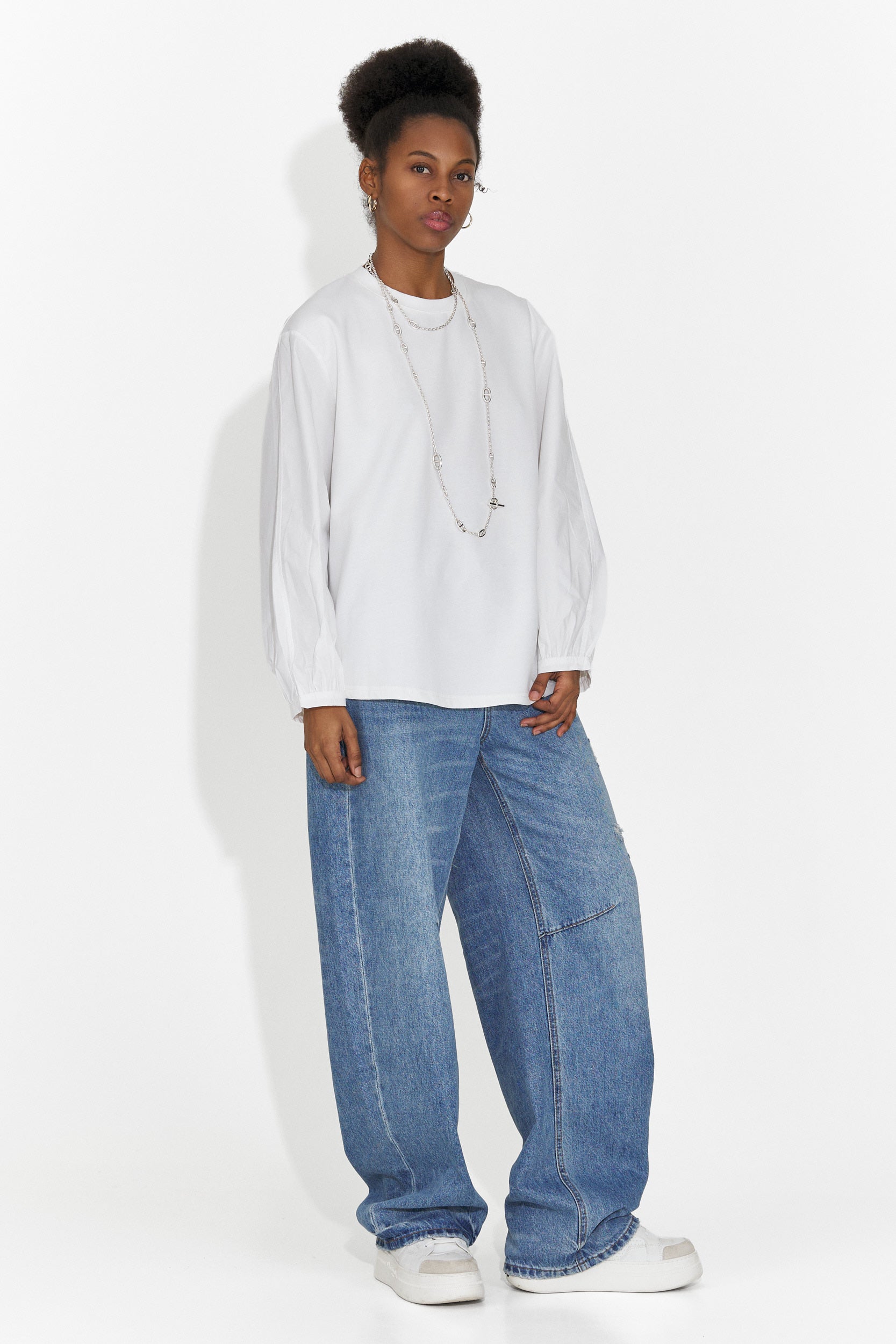 Bluza dama casual alba Sheiva Bogas