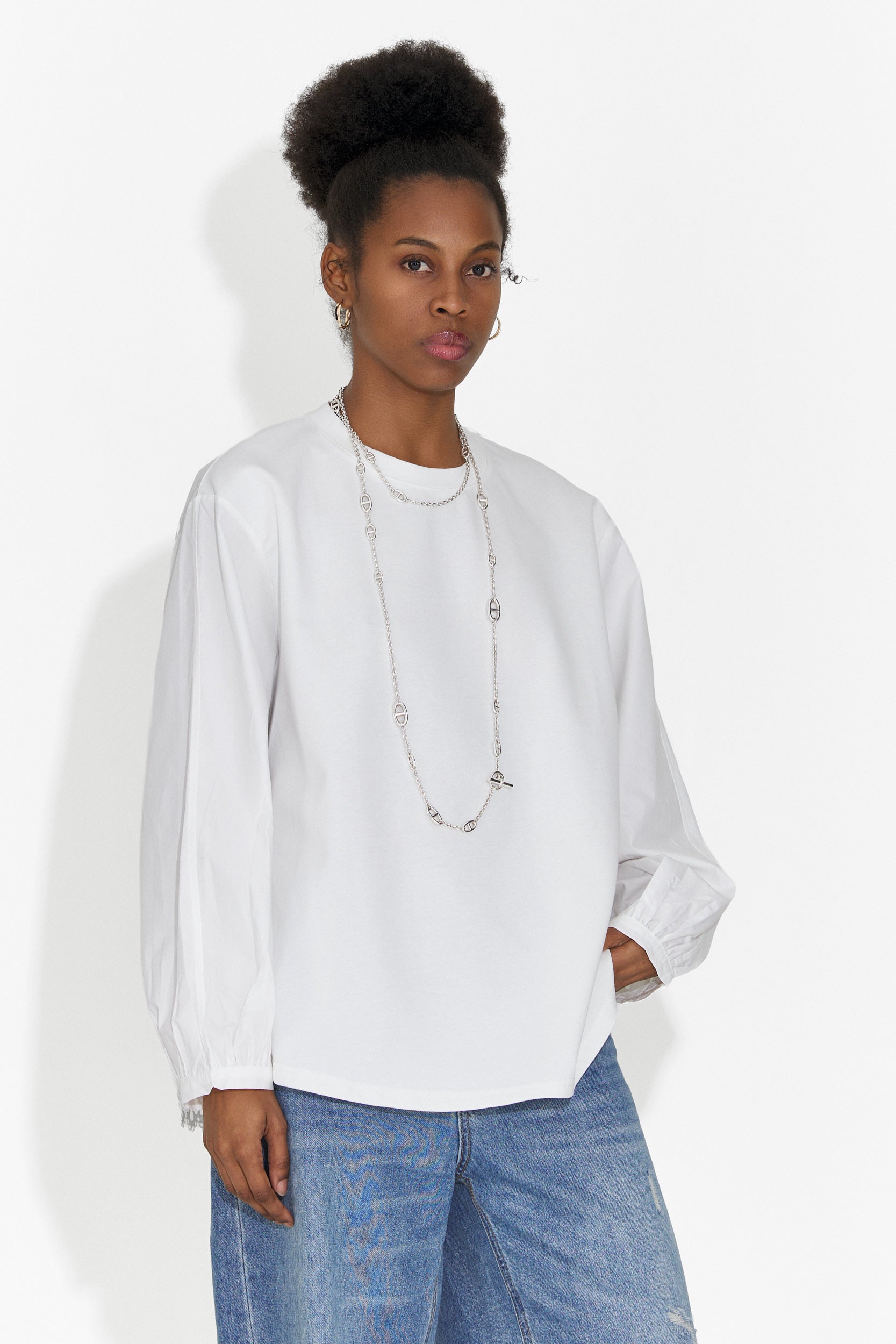 Bluza dama casual alba Sheiva Bogas