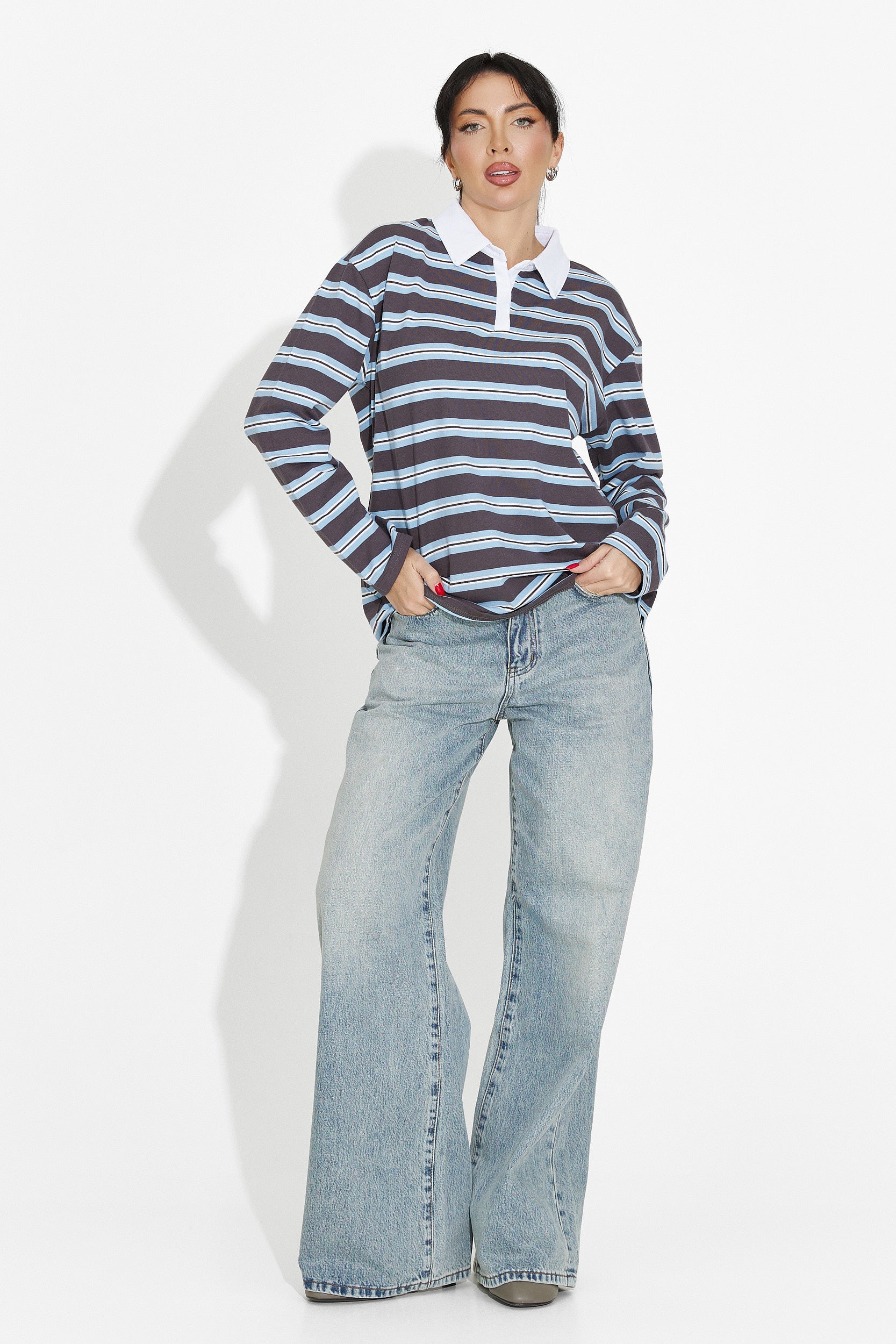 Women's casual light blue blouse Paloma Bogas