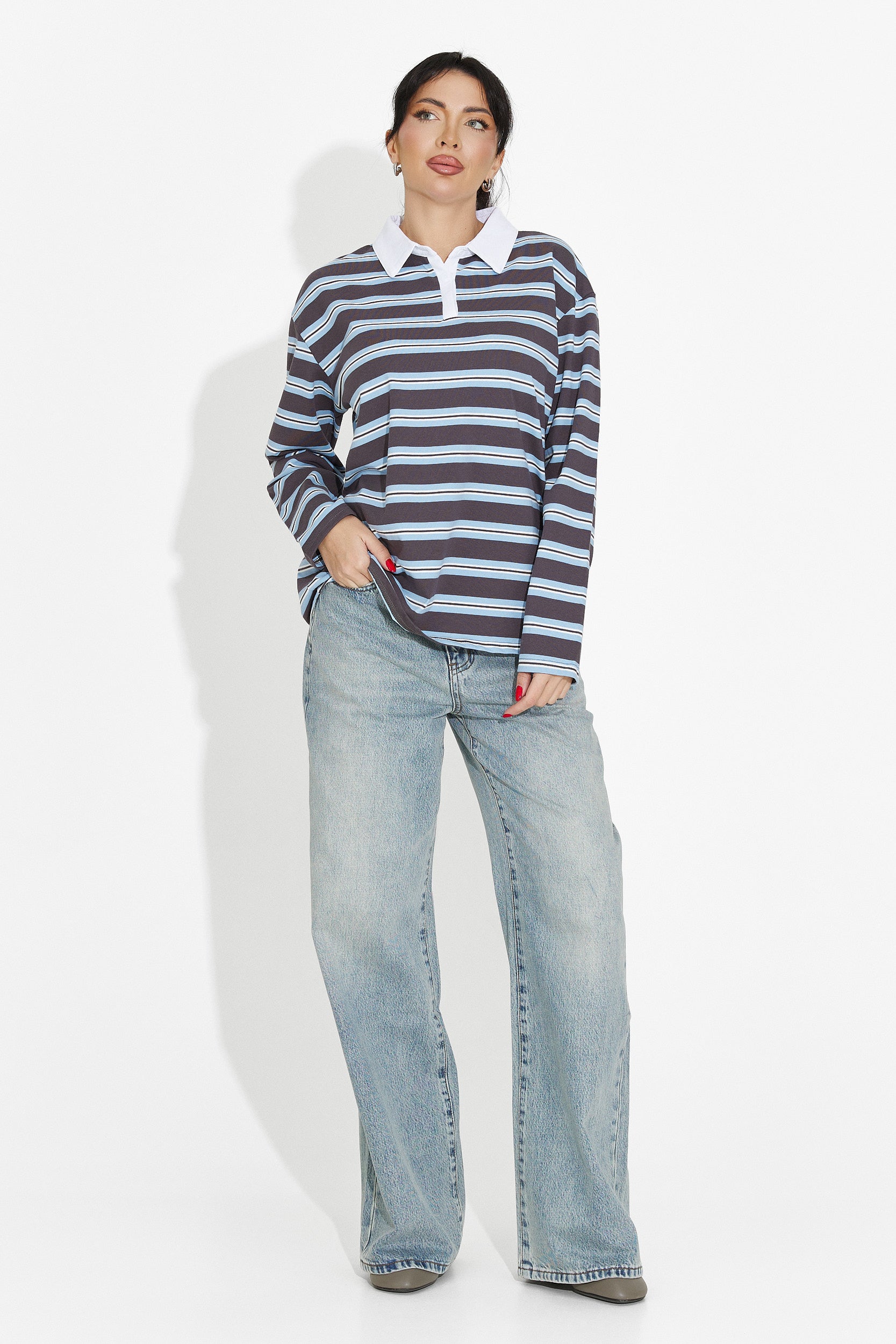 Women's casual light blue blouse Paloma Bogas