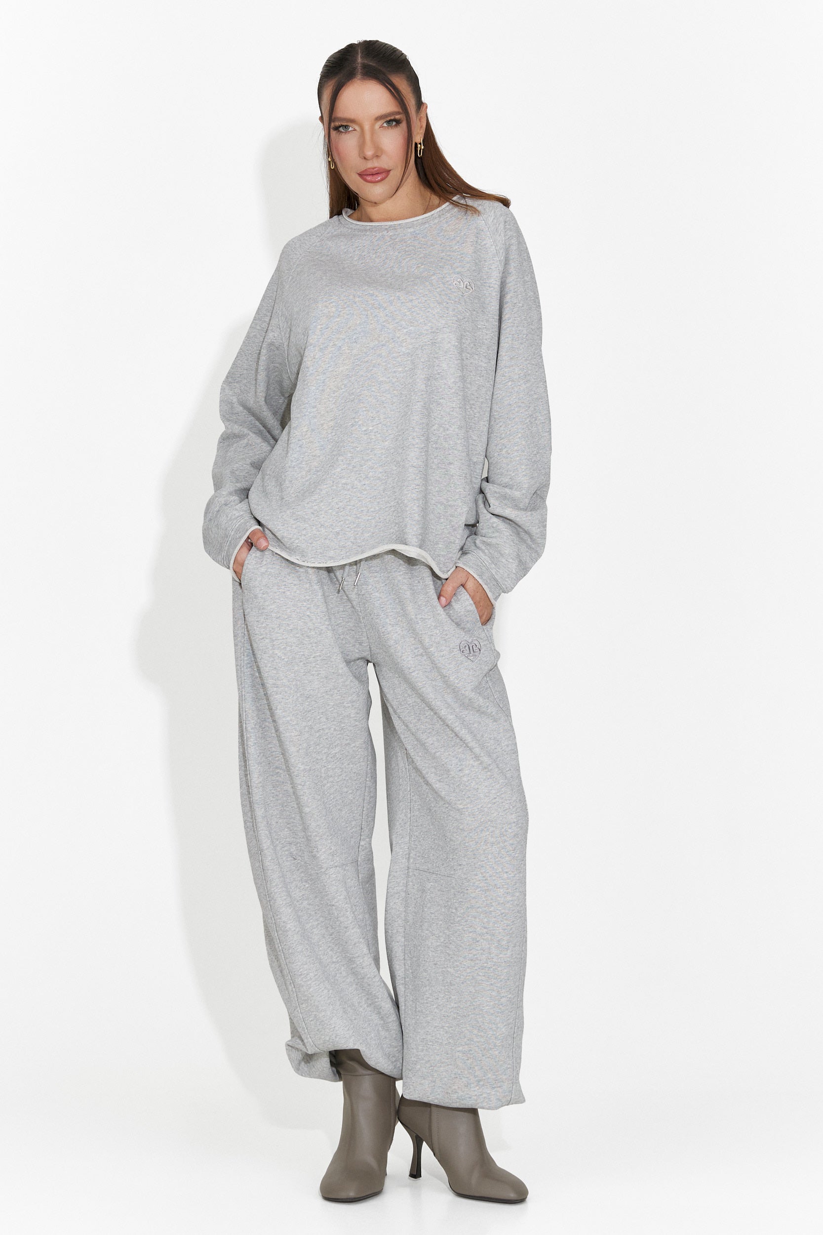 Bluza dama casual gri Kapia Bogas