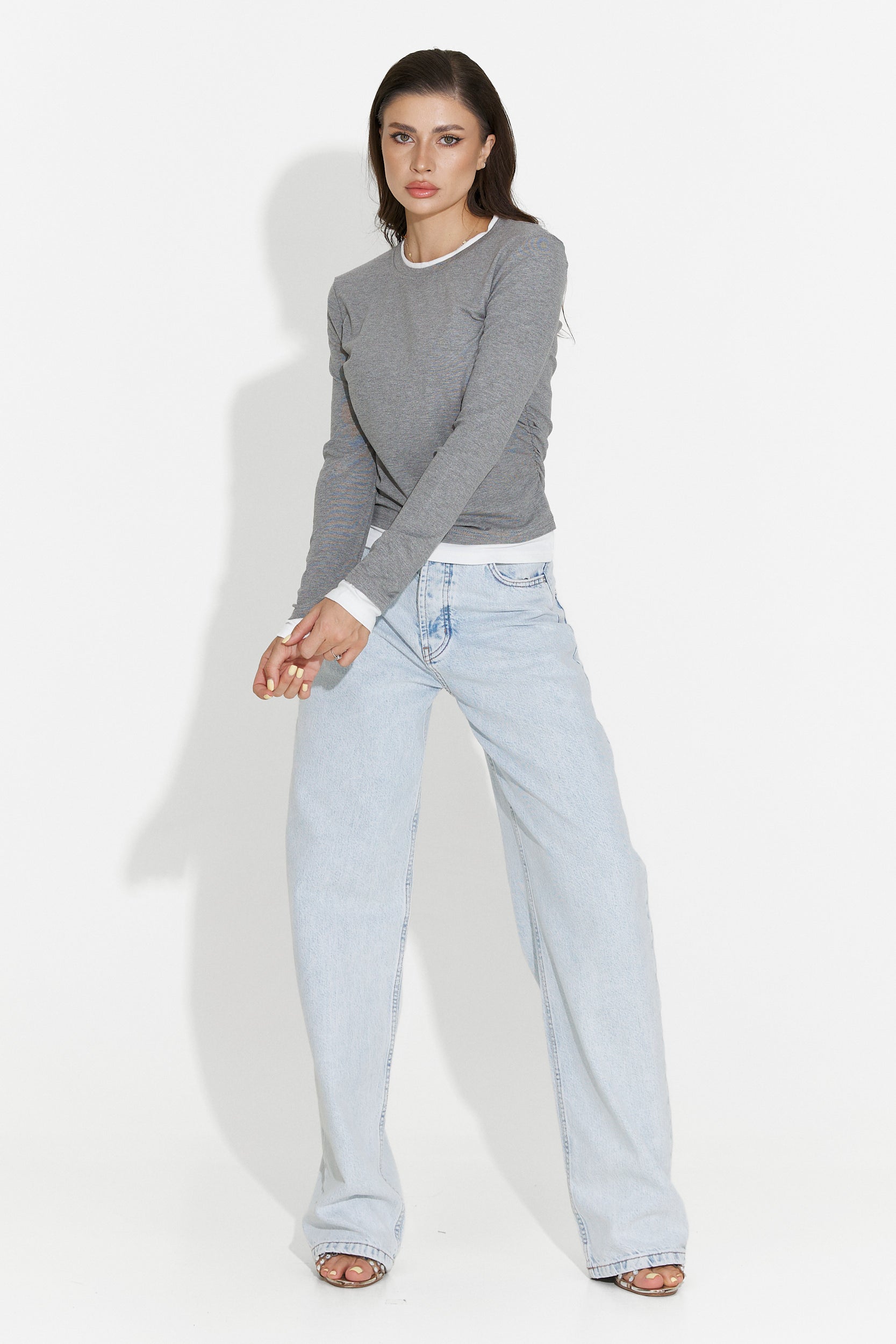 Women's casual gray blouse Kayas Bogas