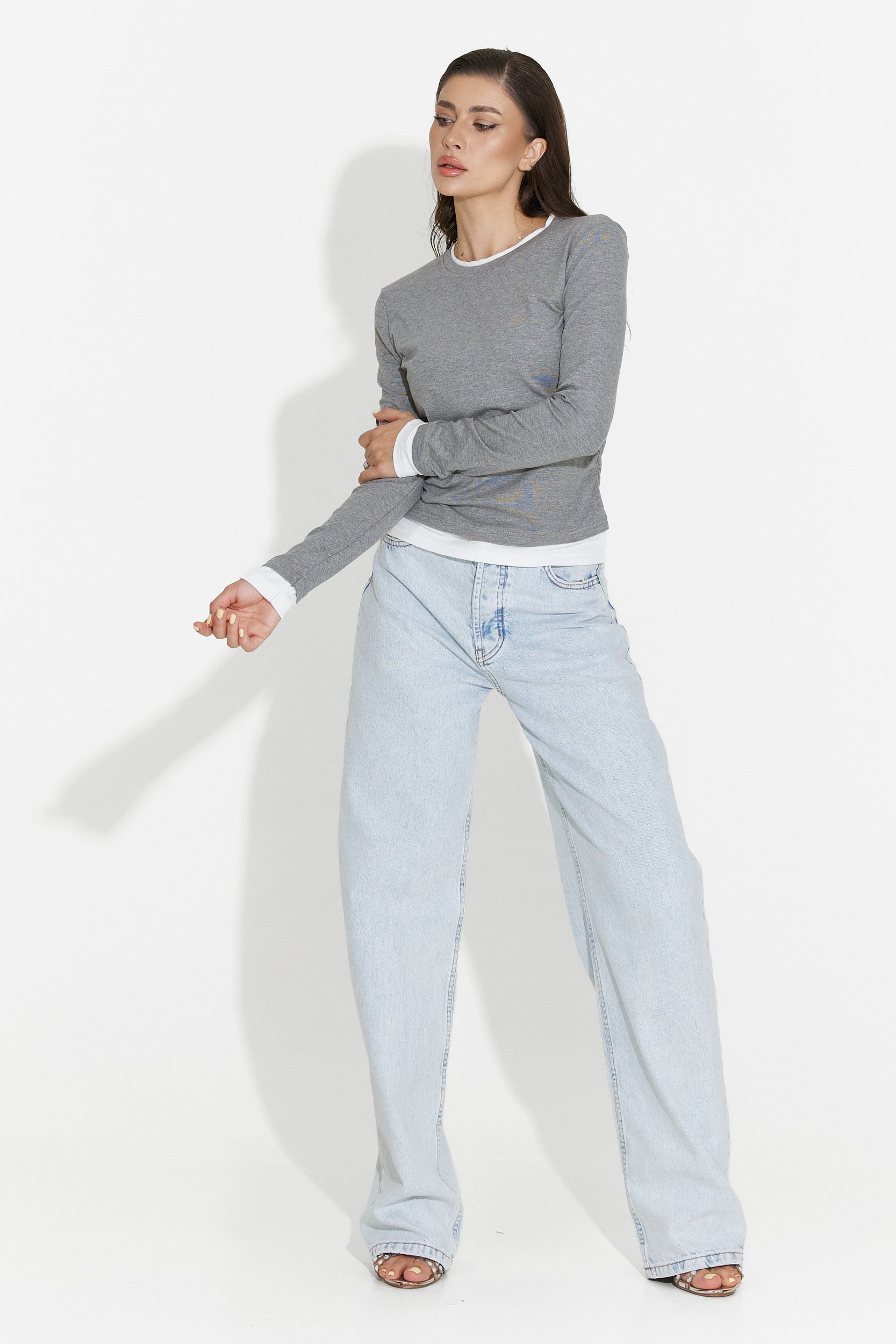 Women's casual gray blouse Kayas Bogas