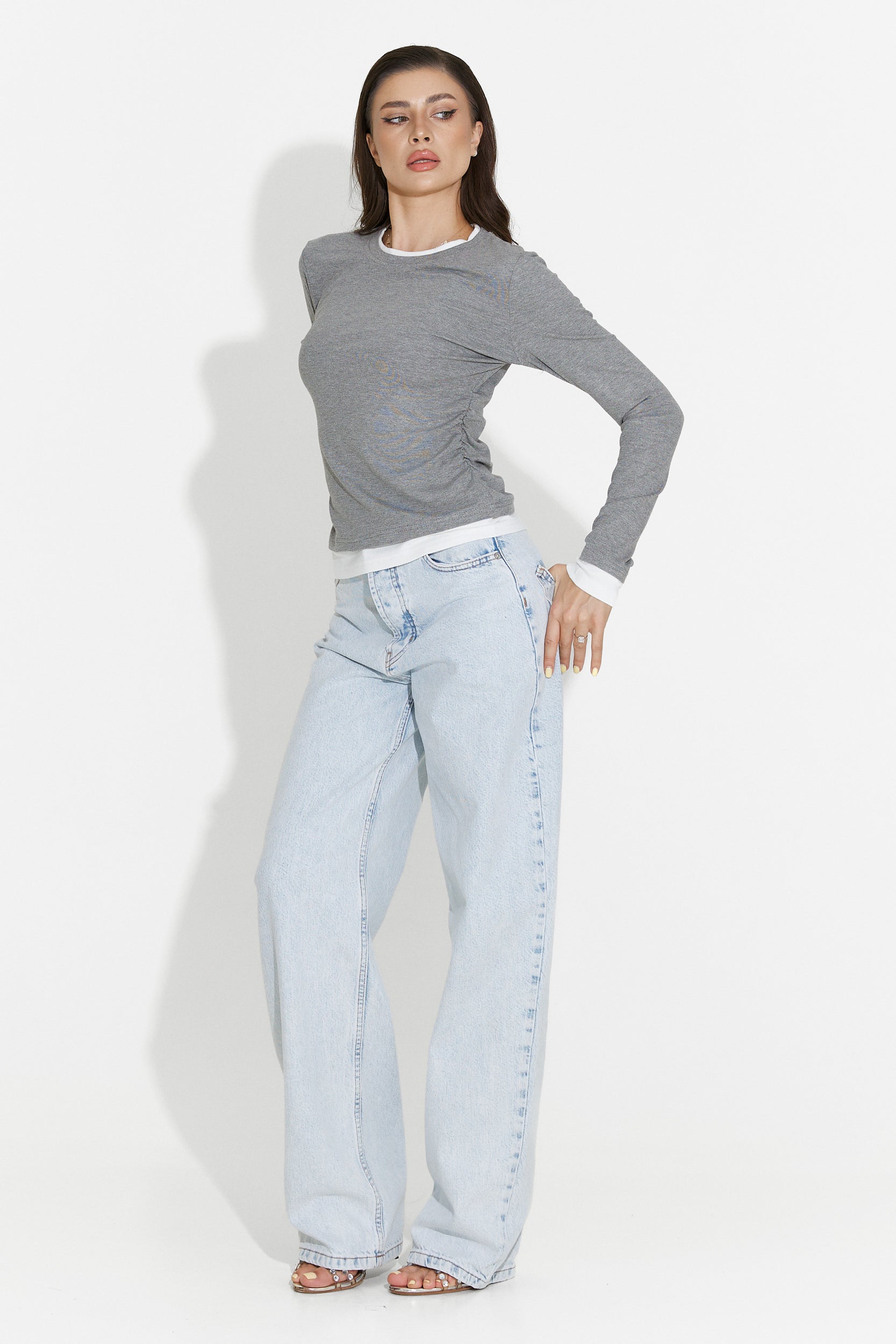 Women's casual gray blouse Kayas Bogas