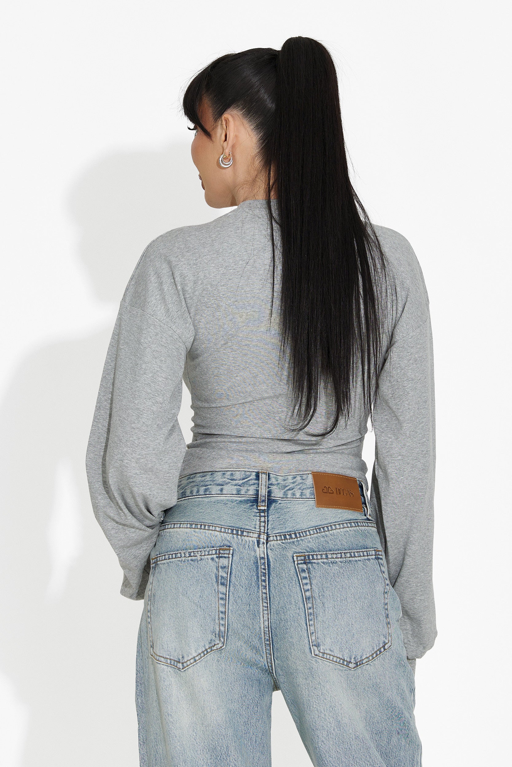 Women's casual gray blouse Tivora Bogas