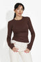Women's casual brown blouse Kisena bogas