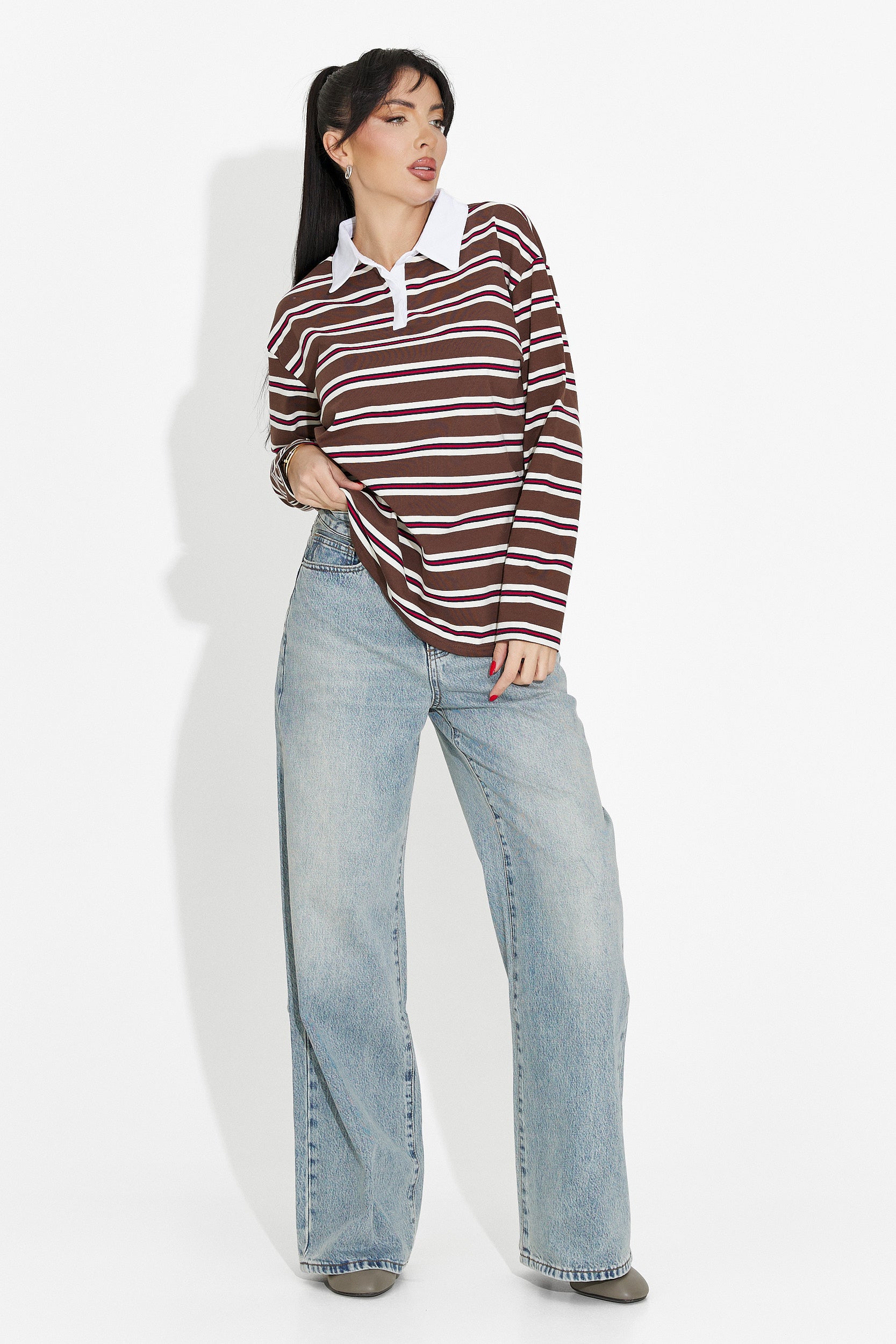 Women's casual brown blouse Paloma Bogas