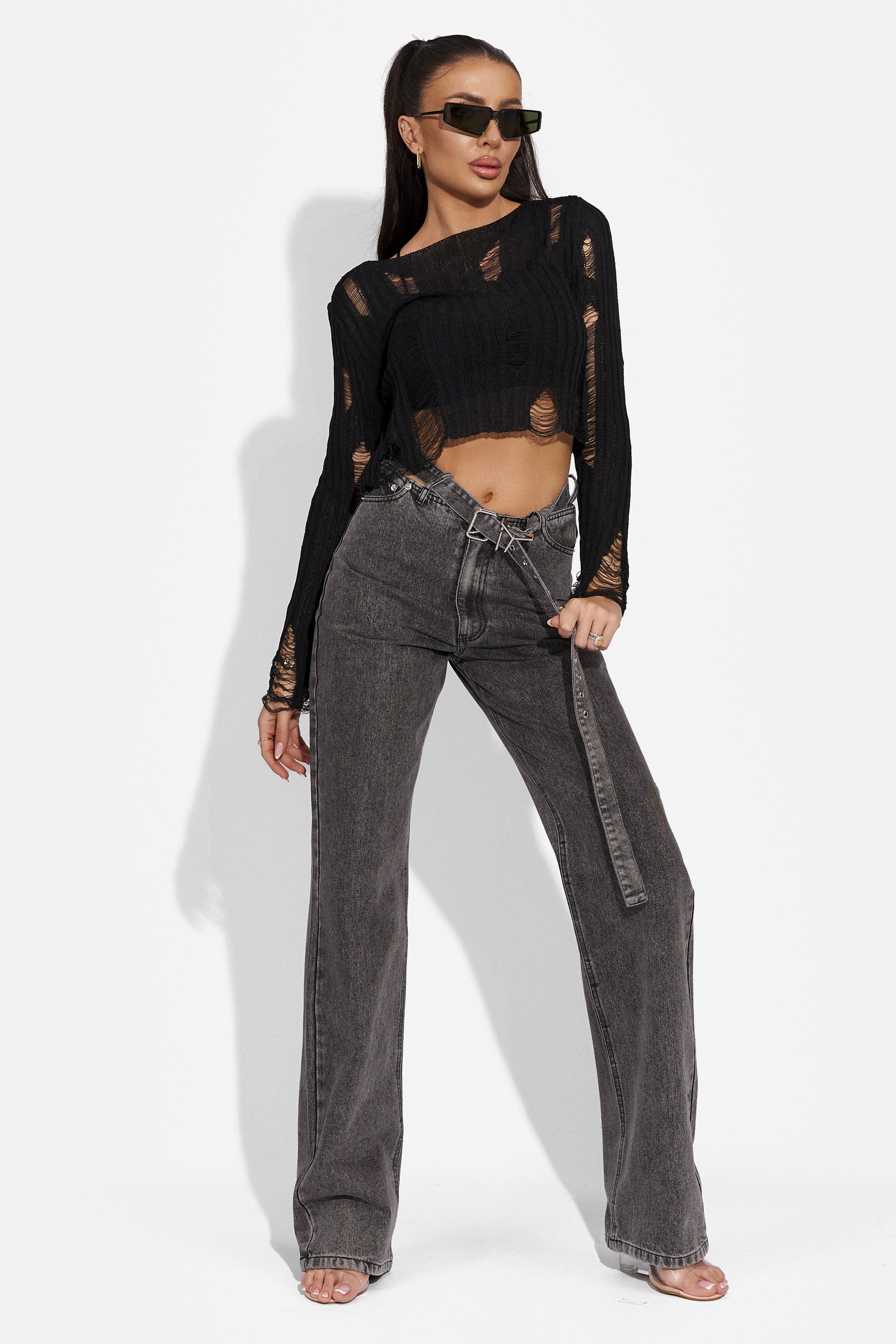 Clymati Bogas black casual women's blouse