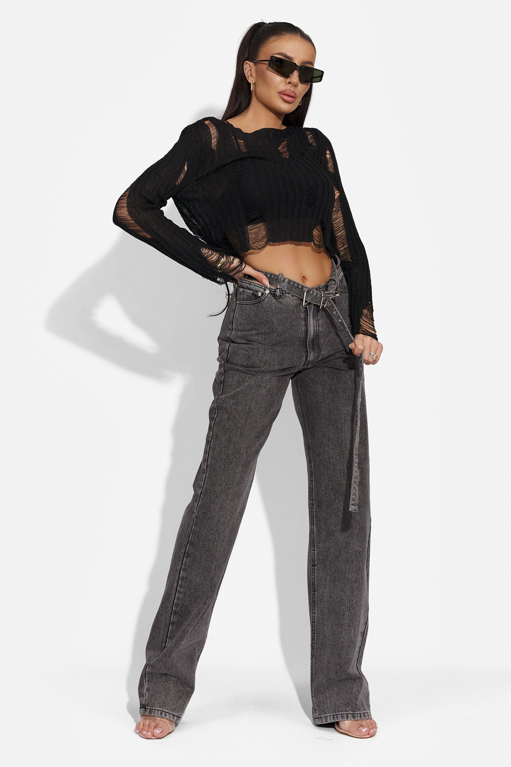 Clymati Bogas black casual women's blouse