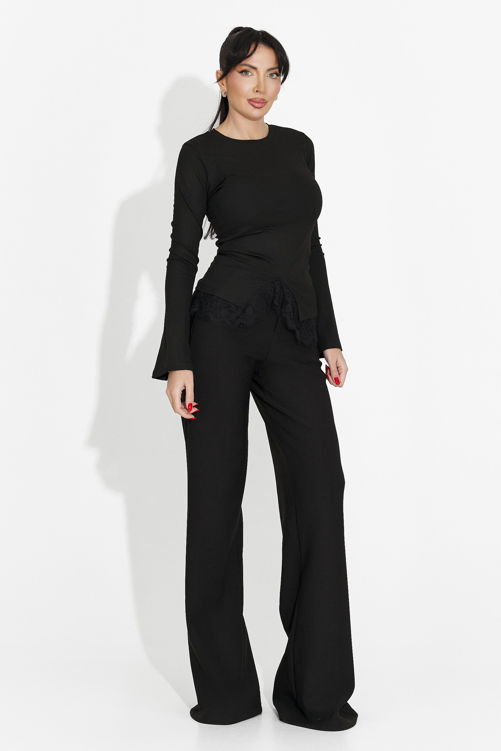 Women's casual black blouse Daiela Bogas